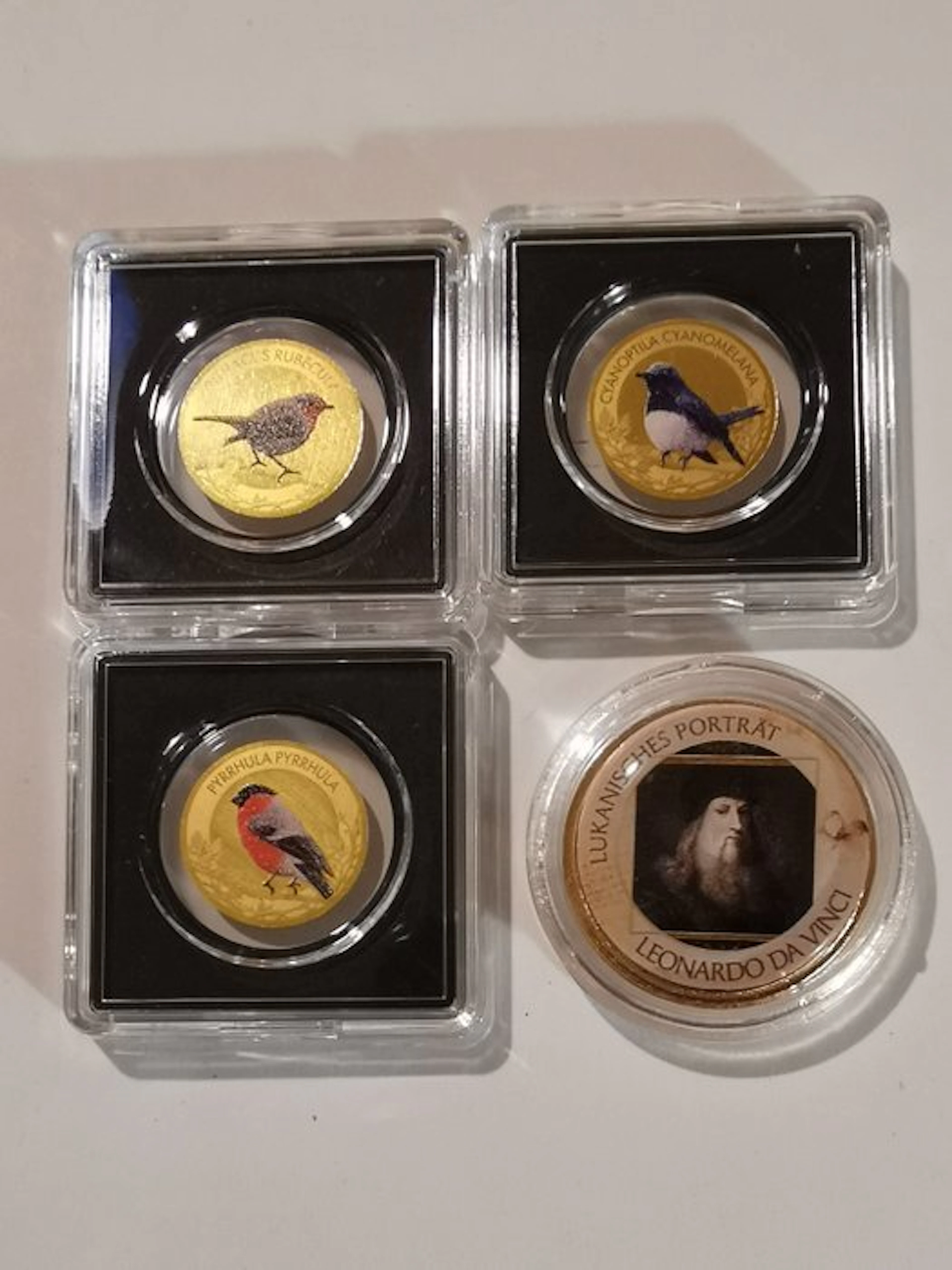 Chad. 3000 Francs CFA 3 x Gold Bar 1/1000 oz "Songbirds"...
