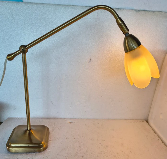 Desk lamp - Bauhaus - Brass - Bankers Lamps