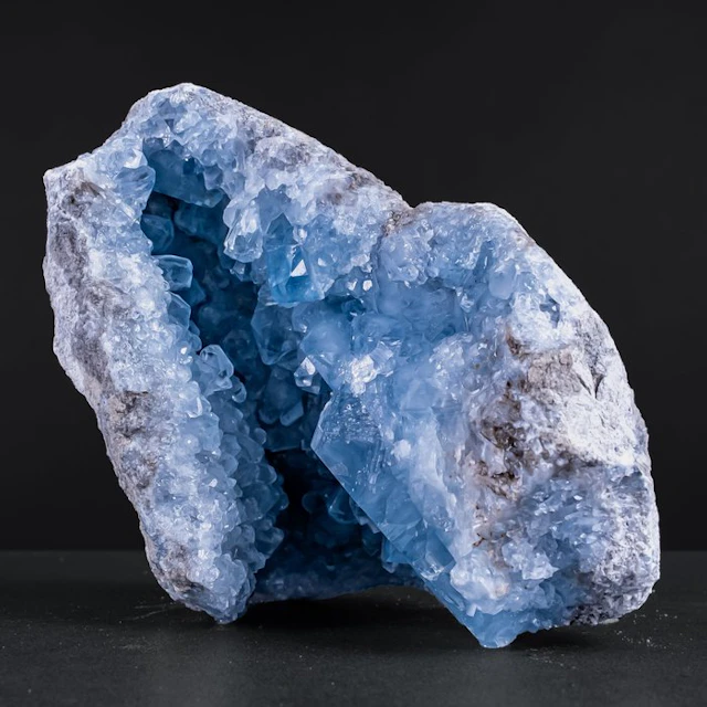Natural Celestite druse – Sky-blue treasure from the earth.- 2968.18 g