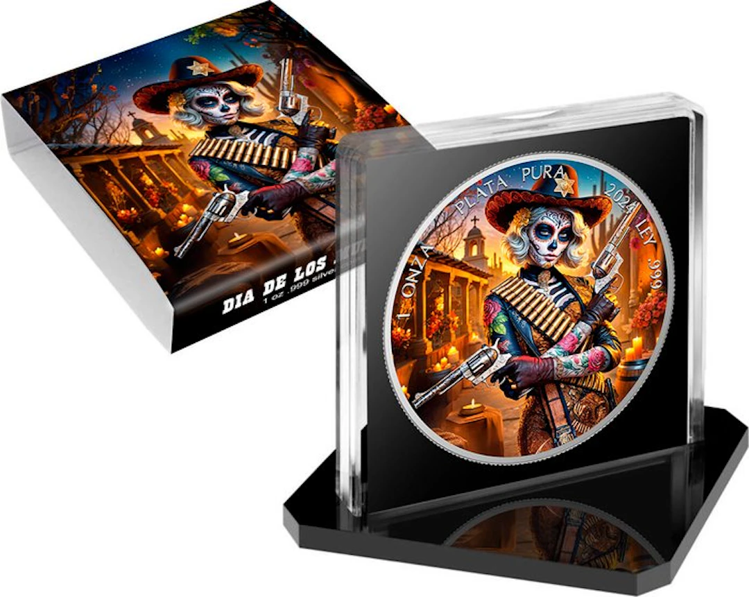 Mexico. 1 Onza 2024 Sheriff - Dia de los Muertos , 1 Oz (.999)