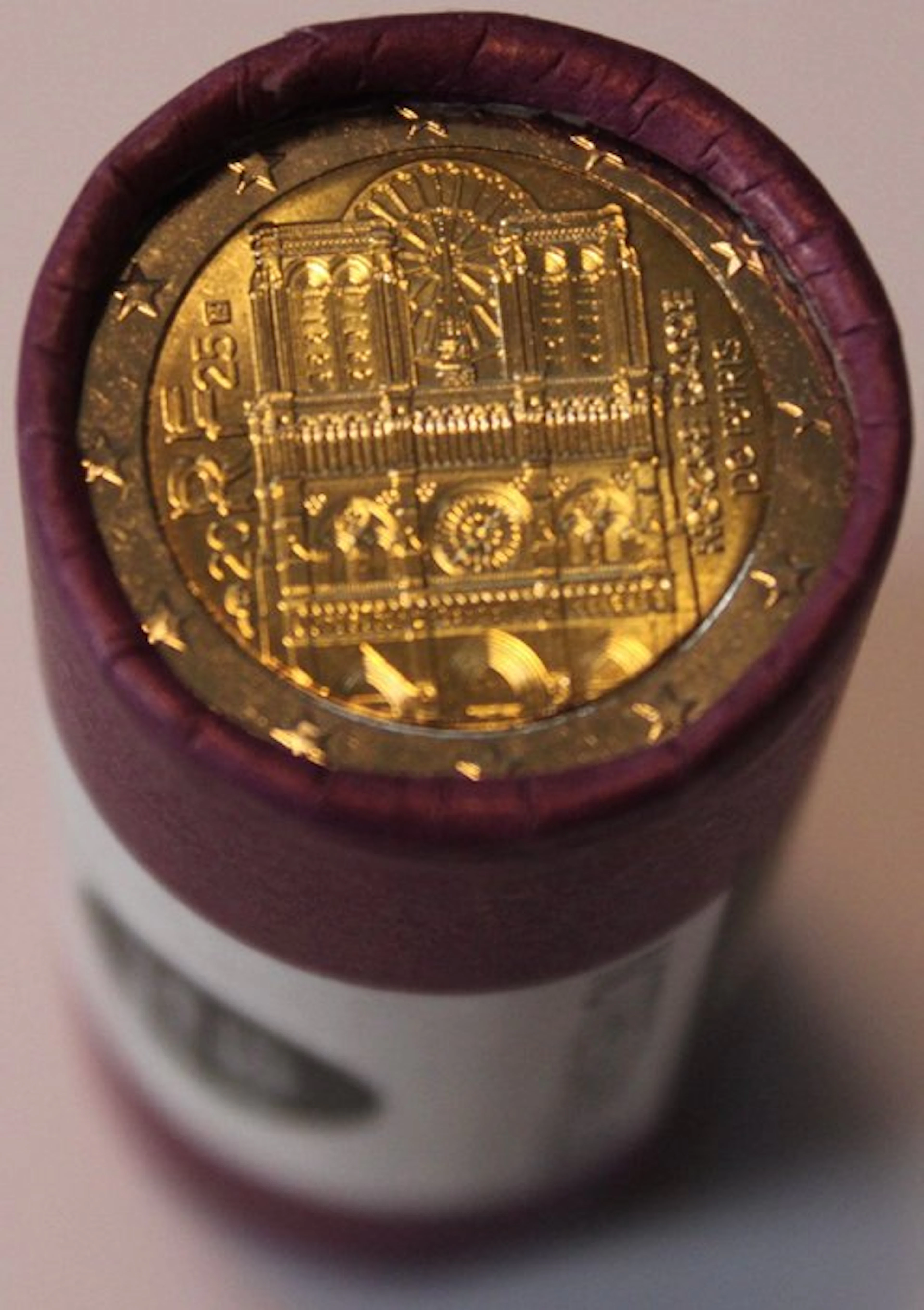 France. 2 Euro 2025 "Notre Dame de Paris" (25 coins) in roll (No reserve price)