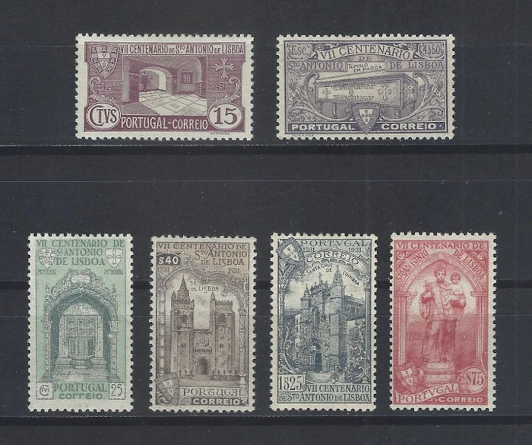 Portugal 1931 - Complete San Antonio series - Mundifil 531/536