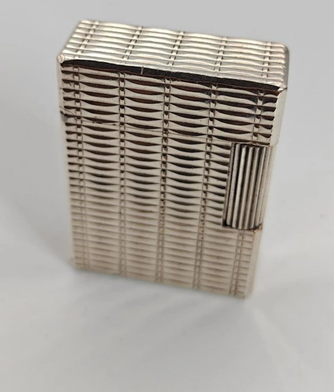 S.T. Dupont - Ligne 1 BS Small - Horizontal Lines - Lighter - Silver Plated