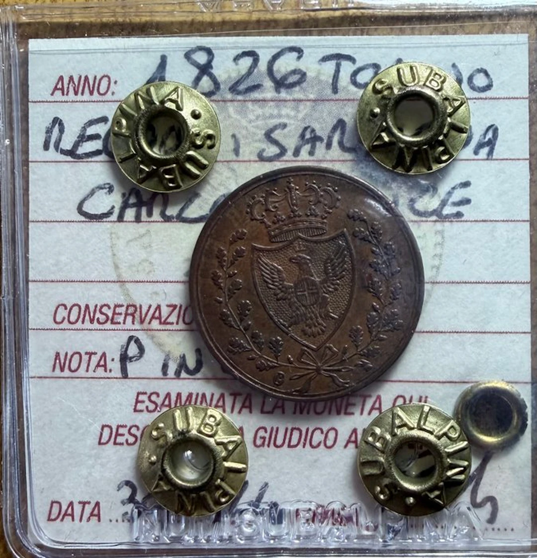 Italy, Kingdom of Sardinia Carlo Felice. 1 Cent 1826 Torino (No reserve price)