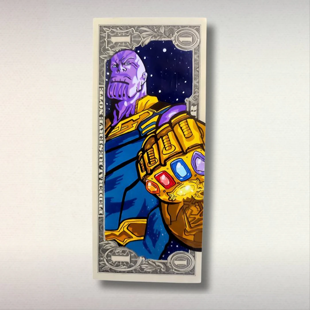 TOONS - INFINITY POWER — THANOS — MARVEL — NO RESERVE