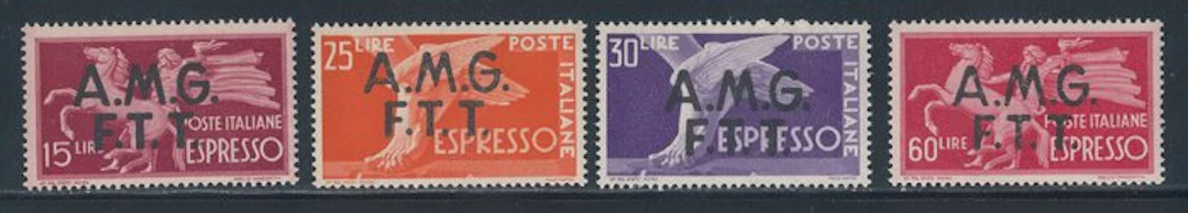 Triest - Zone A - Express stamps overprinted on two lines