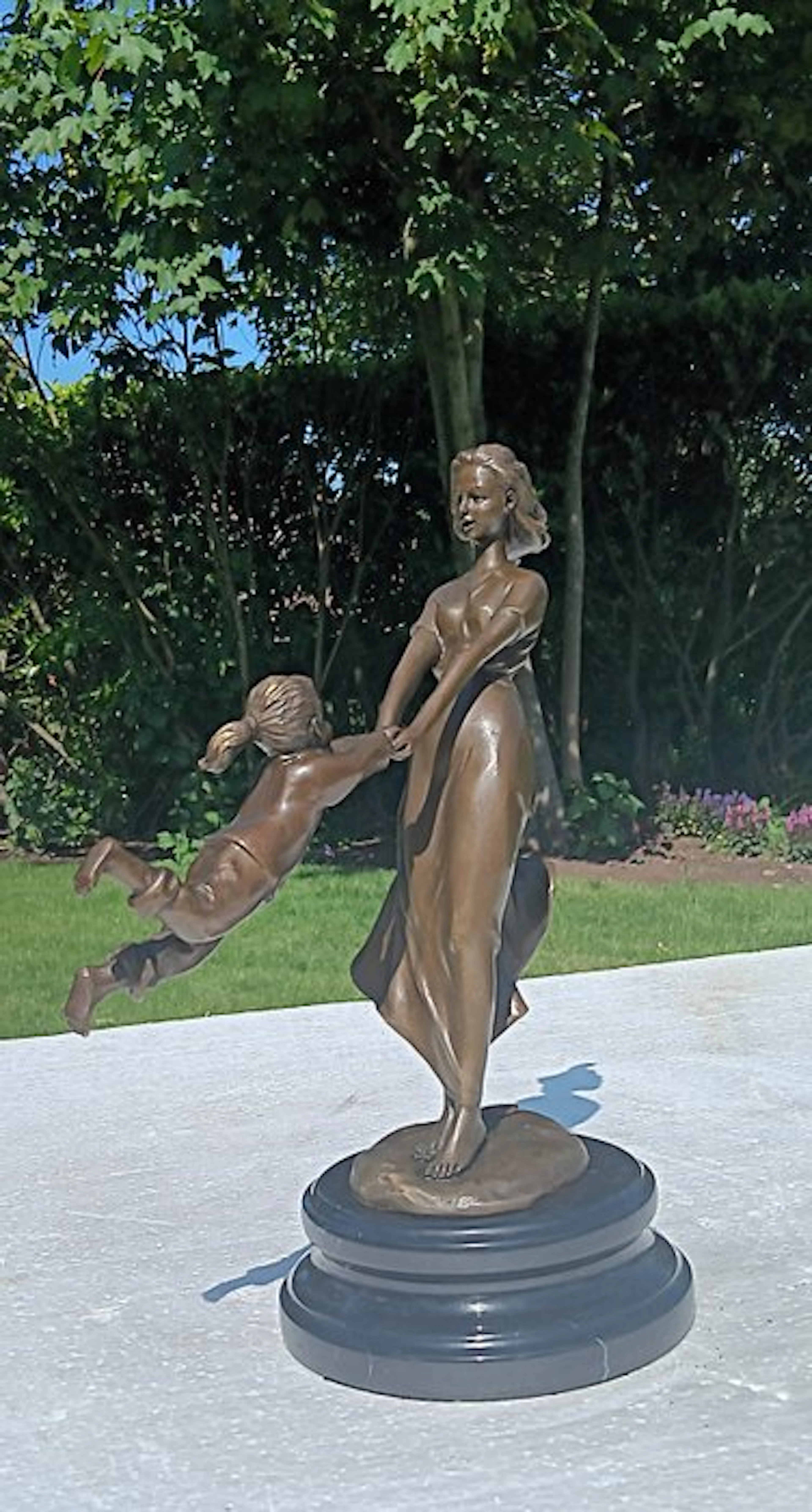 Sculpture, Bronzen Beeld "Moederliefde" - 29 cm - Bronze
