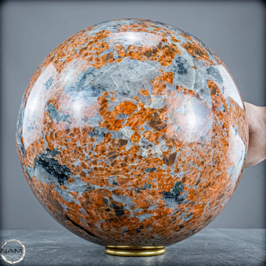 Epidote-Feldspar sphere – An extraordinary one-of-a-kind...