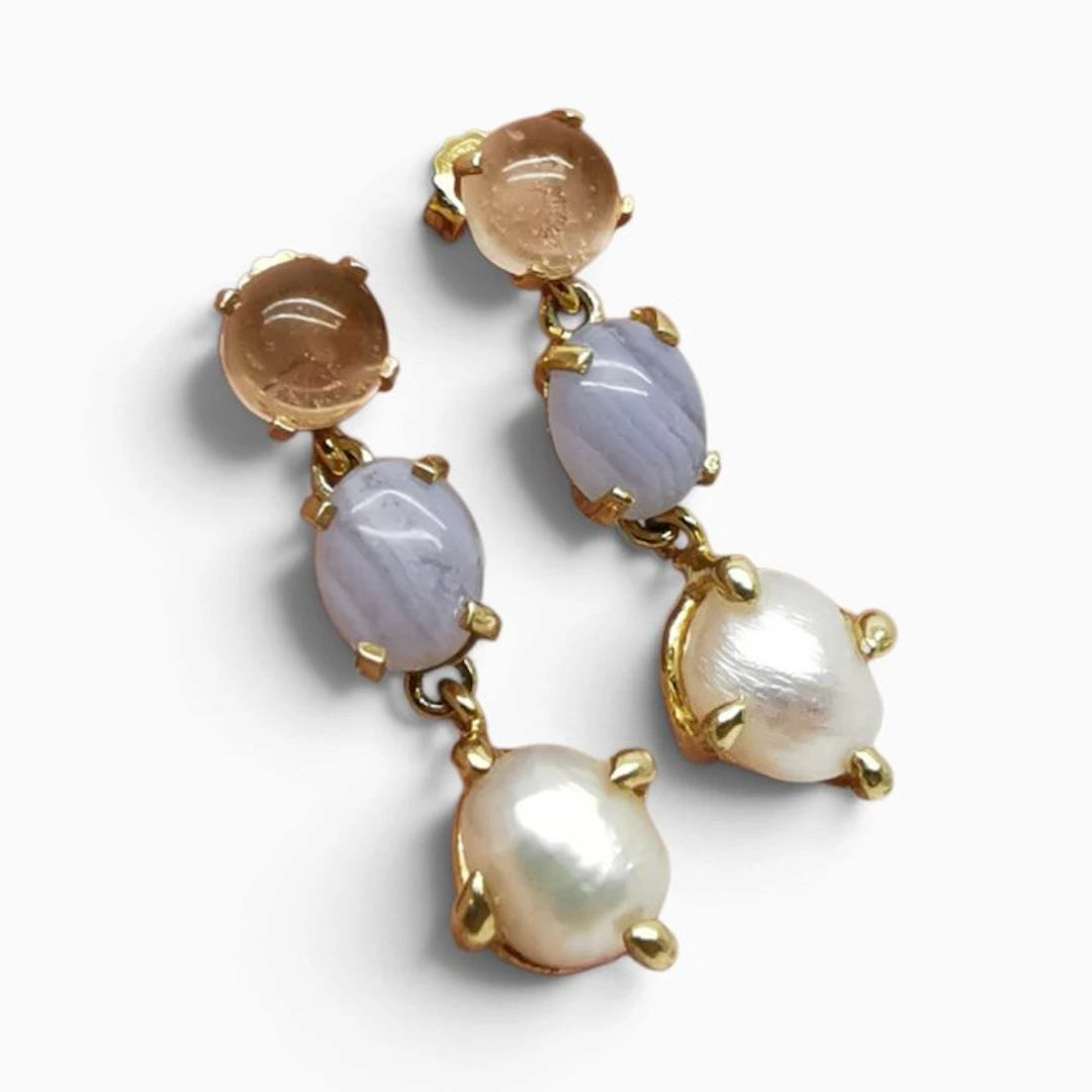 Pearl - Sterling Silver 925 - Earrings - baroque pearls