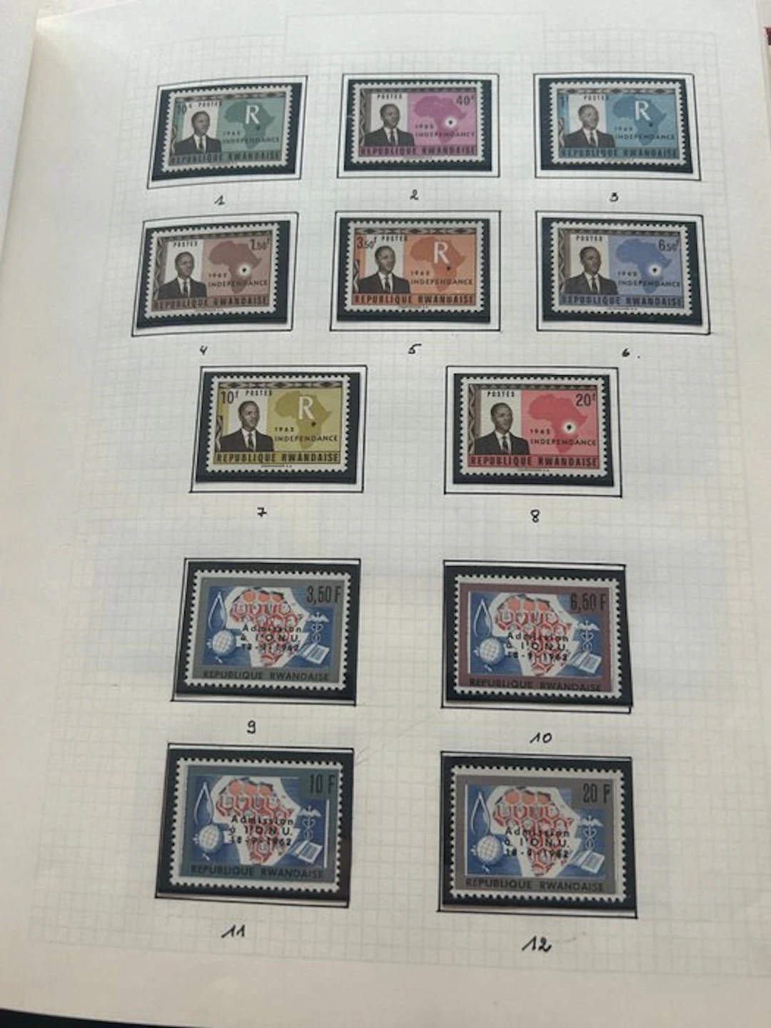 Rwanda 1964/1977 - Extensive collection featuring complete sets