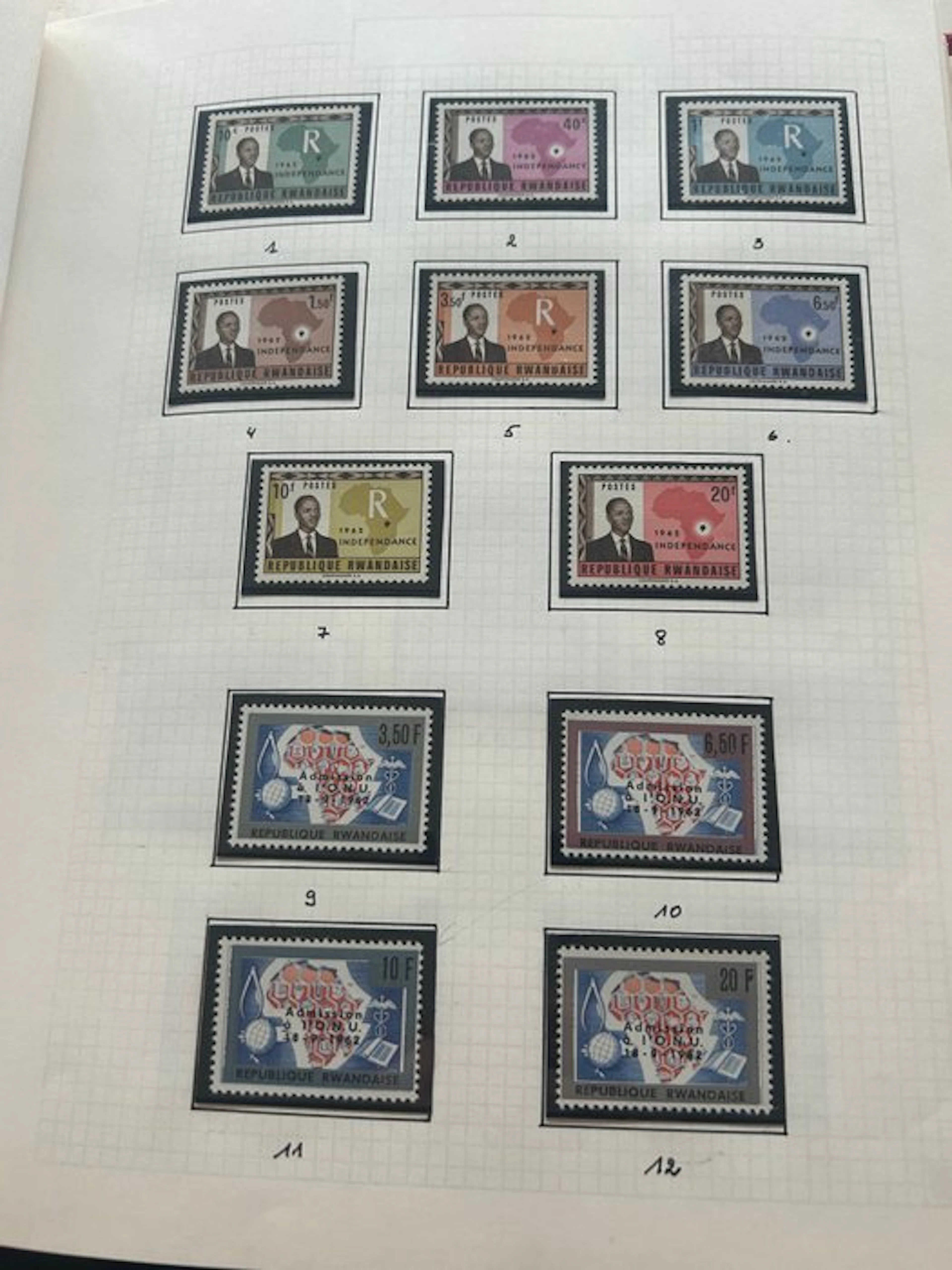 Rwanda 1964/1977 - Extensive collection featuring complete sets