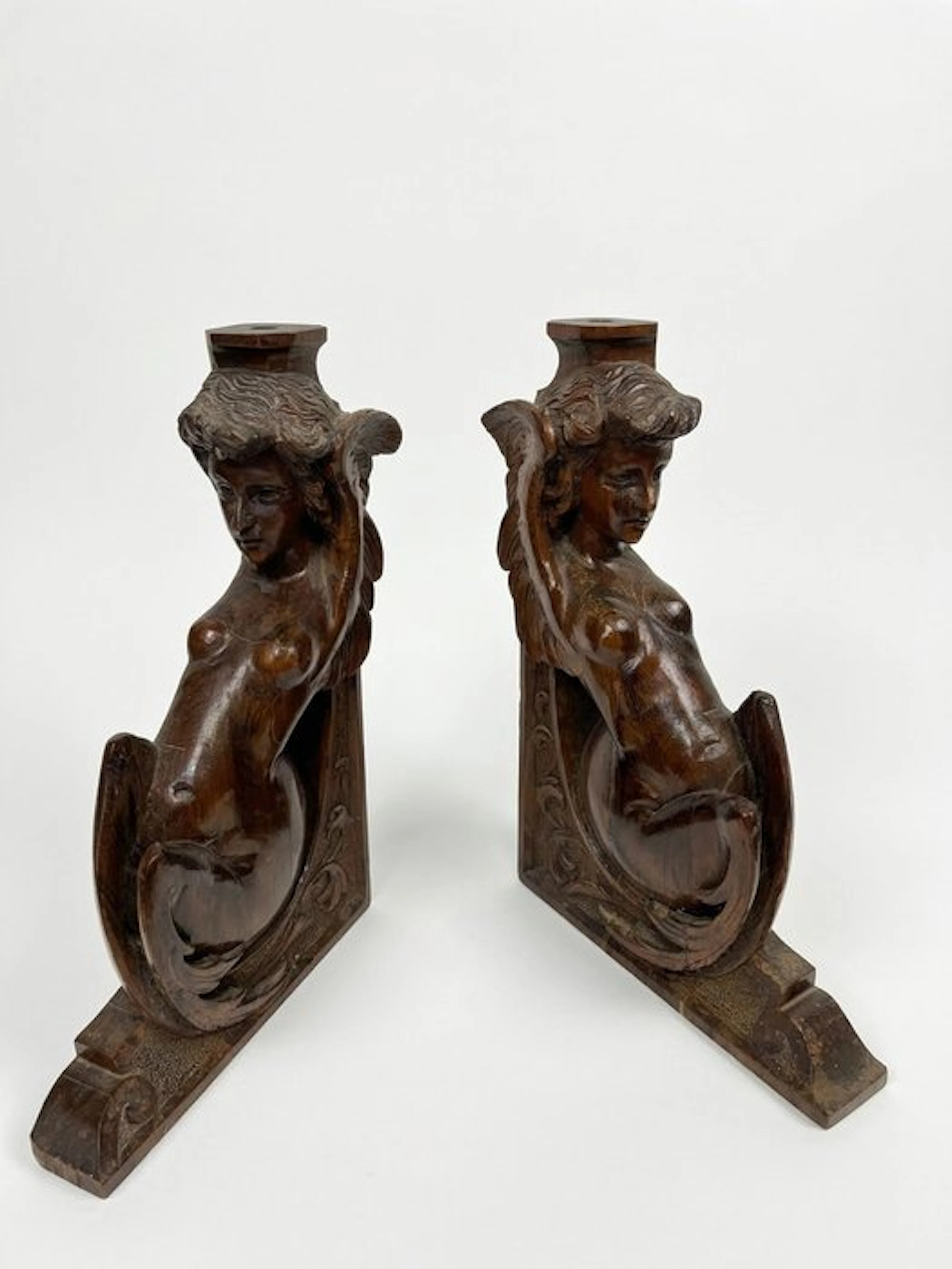 Sculpture, Sculture frammenti di mobili - 31 cm - Walnut - 1870