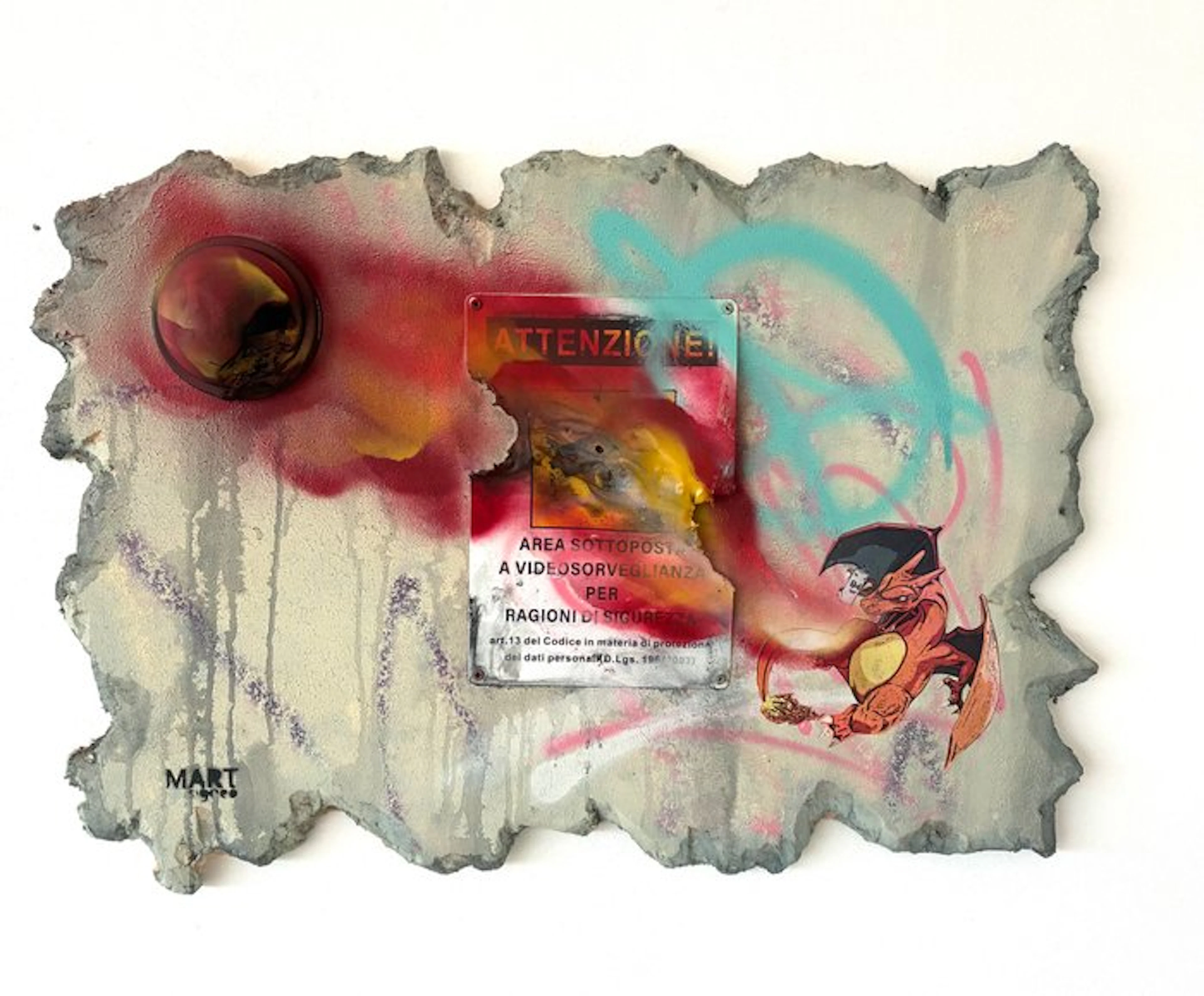 Mart Signed (XX) - BURN THE SYSTEM (Charizard Pokémon)