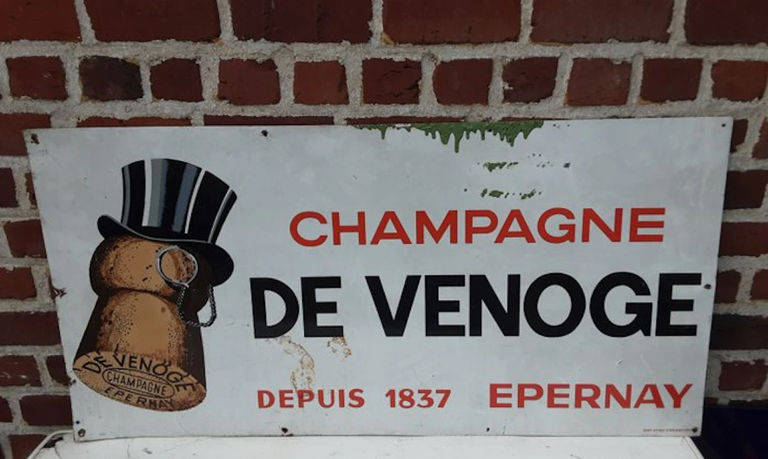Sapi - De Venoge Champagne - Advertising sign - Metal
