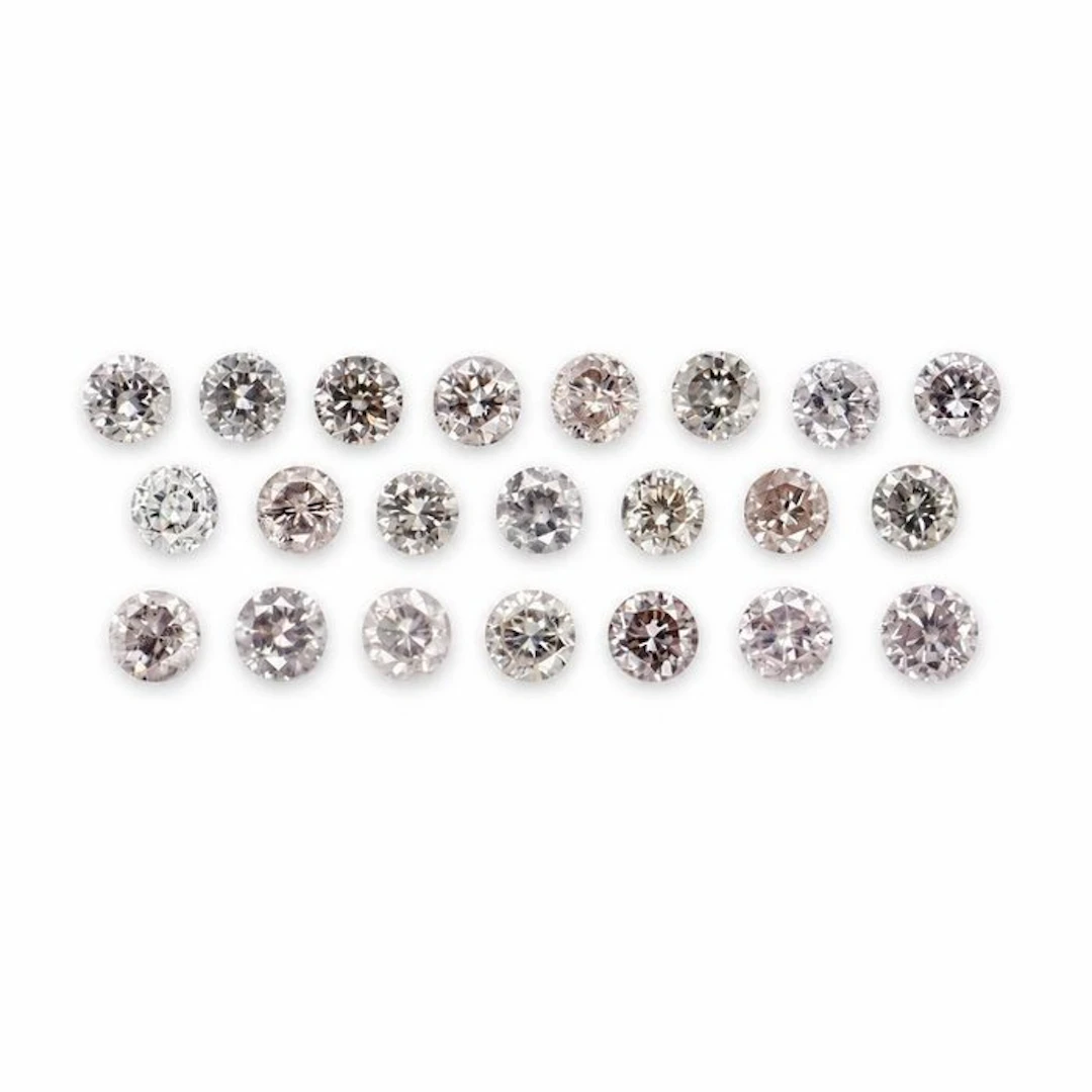 No reserve price - 23 pcs Diamond (Natural) - 0.82 ct - Round - SI1