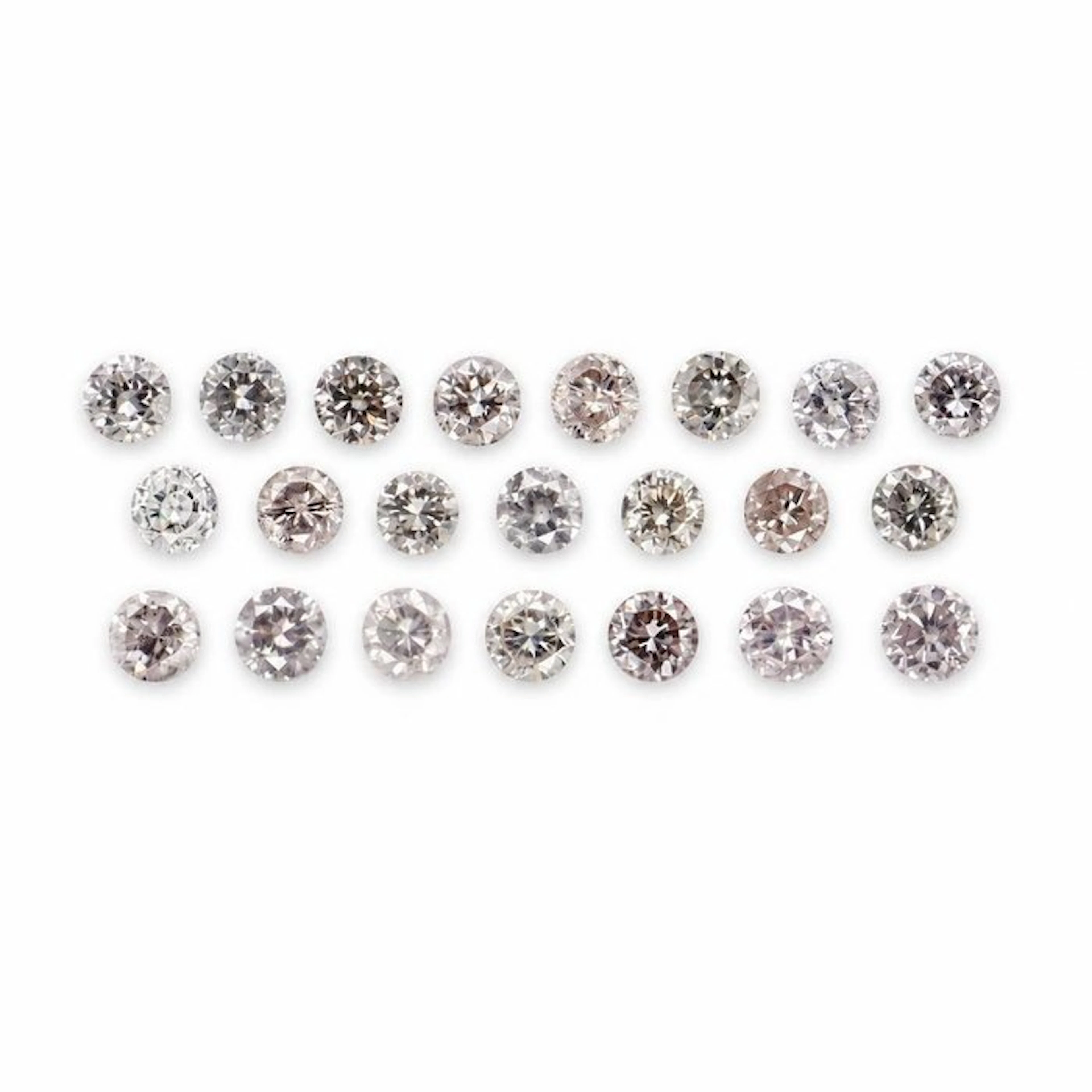 No reserve price - 23 pcs Diamond (Natural) - 0.82 ct - Round - SI1