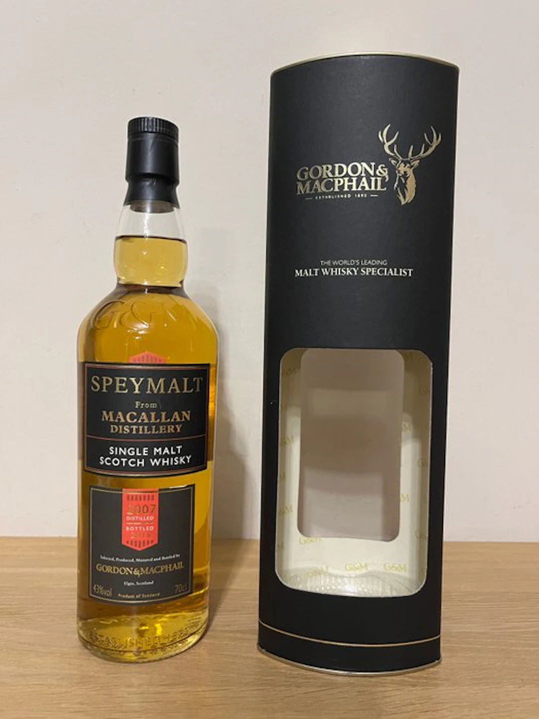 Macallan 2007 Speymalt - Gordon & MacPhail - b. 2016 - 70cl