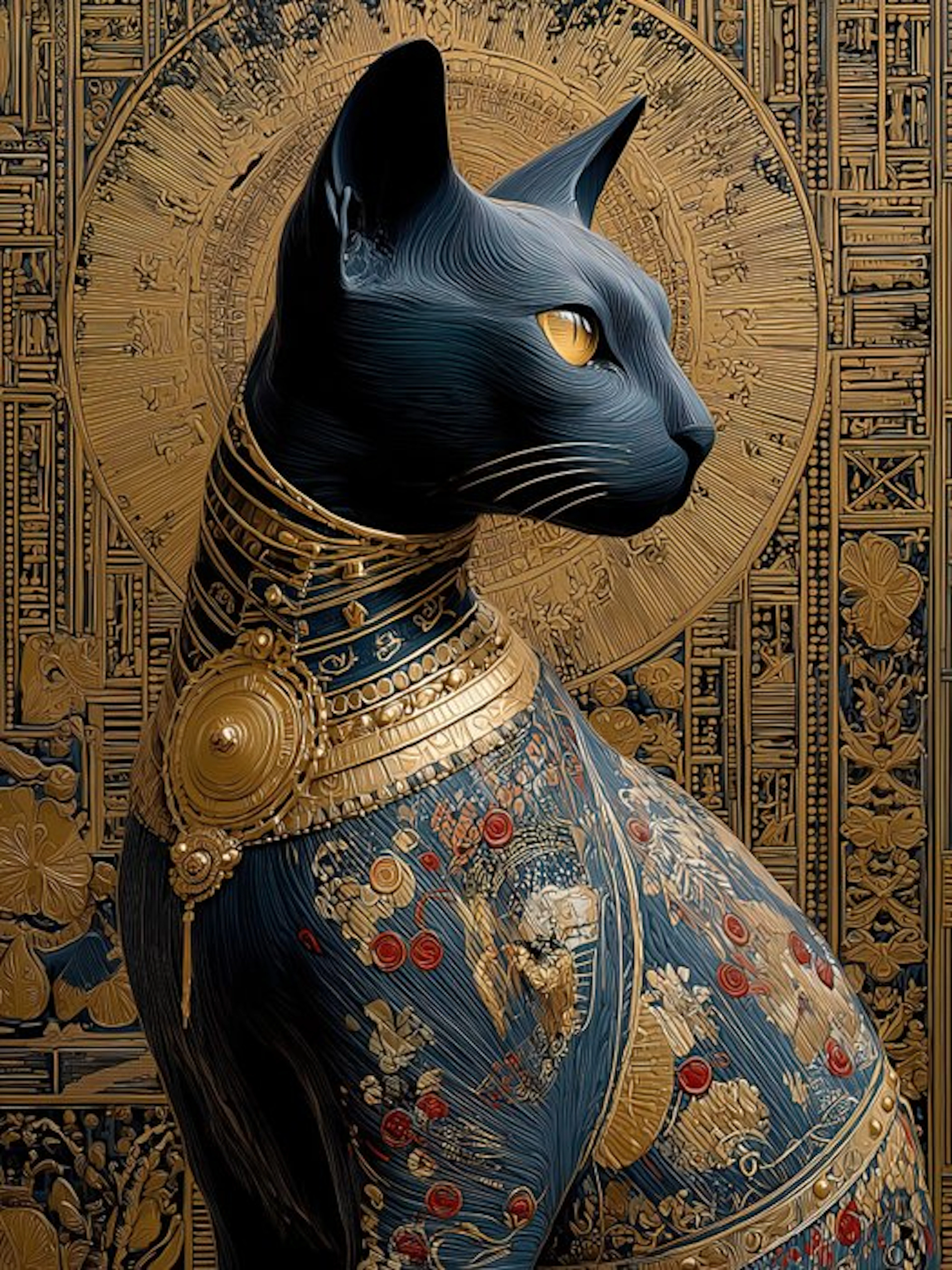 yamila - “Kintsugi Sagrado: La Anatomía de la Memoria en el Gato Esfinge”