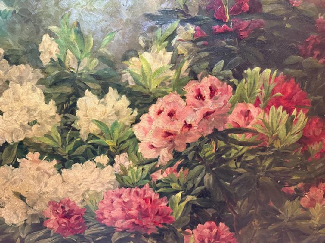 Léonie Mottart-van Marcke (1862-1936) - Chrysanthèmes (XL format)
