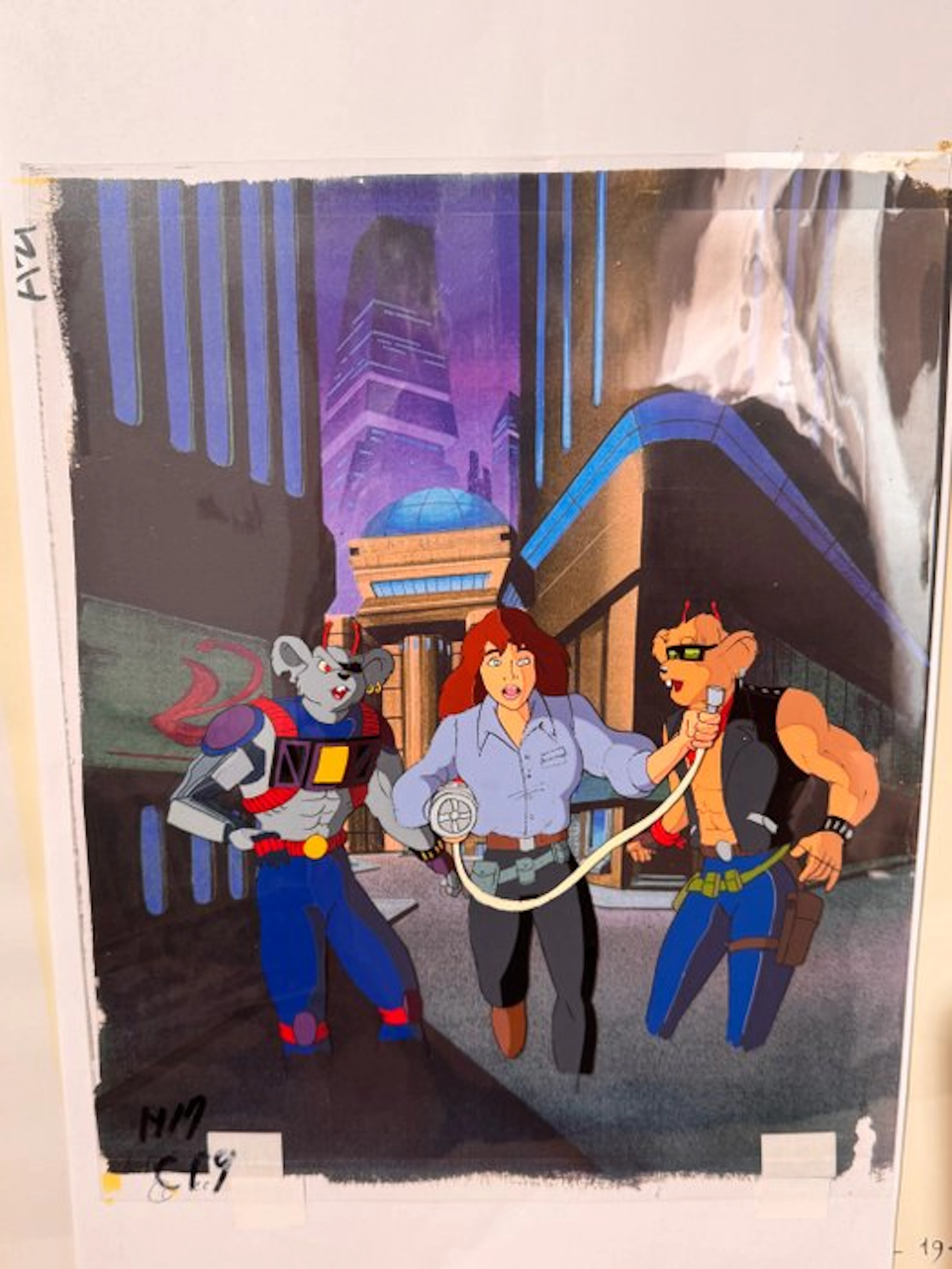 Marvel Studios - 3 Original colour drawing - Biker Mice from Mars - 1993