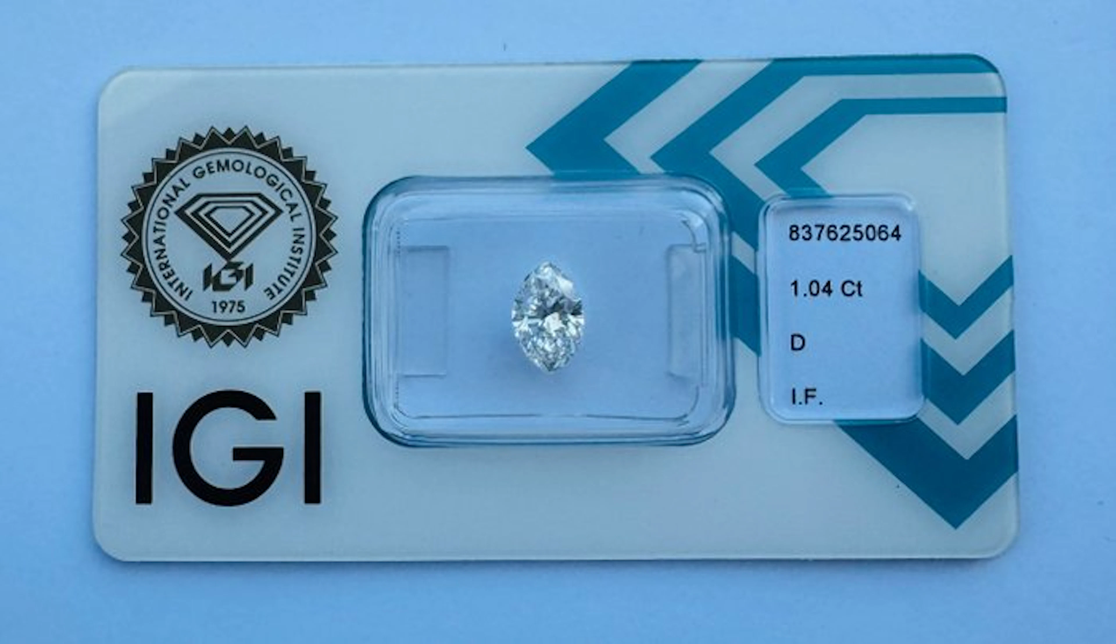 1 pcs Diamond (Natural) - 1.04 ct - Marquise - D...