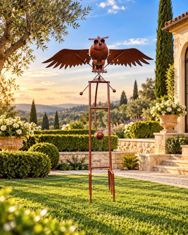 Decorative ornament - Europe - XXL Wind Moving Owl