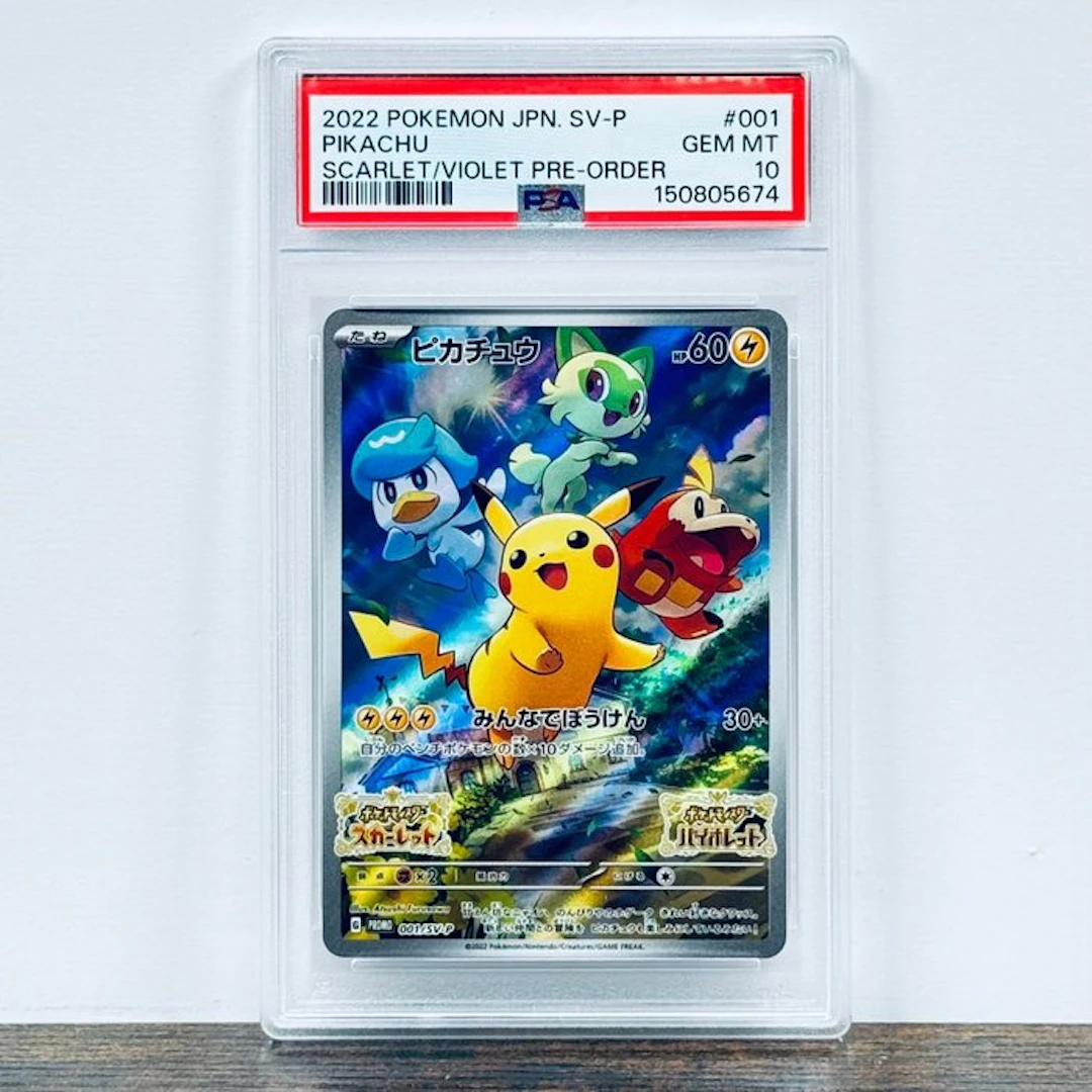 Pokémon Graded card - Pikachu 001 – Pokémon - PSA 10