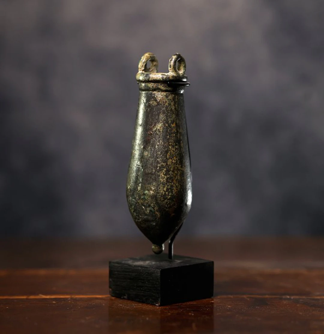 Ancient Egypt, Late Period bronze situla - 12 cm