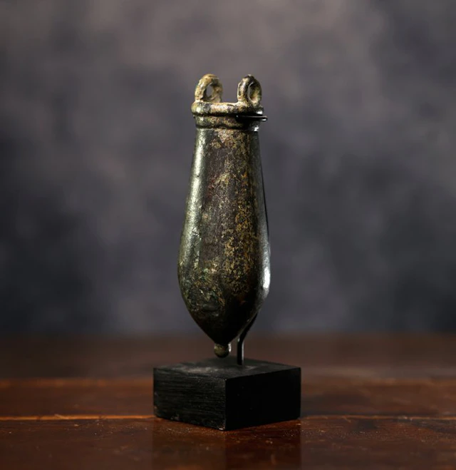 Ancient Egypt, Late Period bronze situla - 12 cm