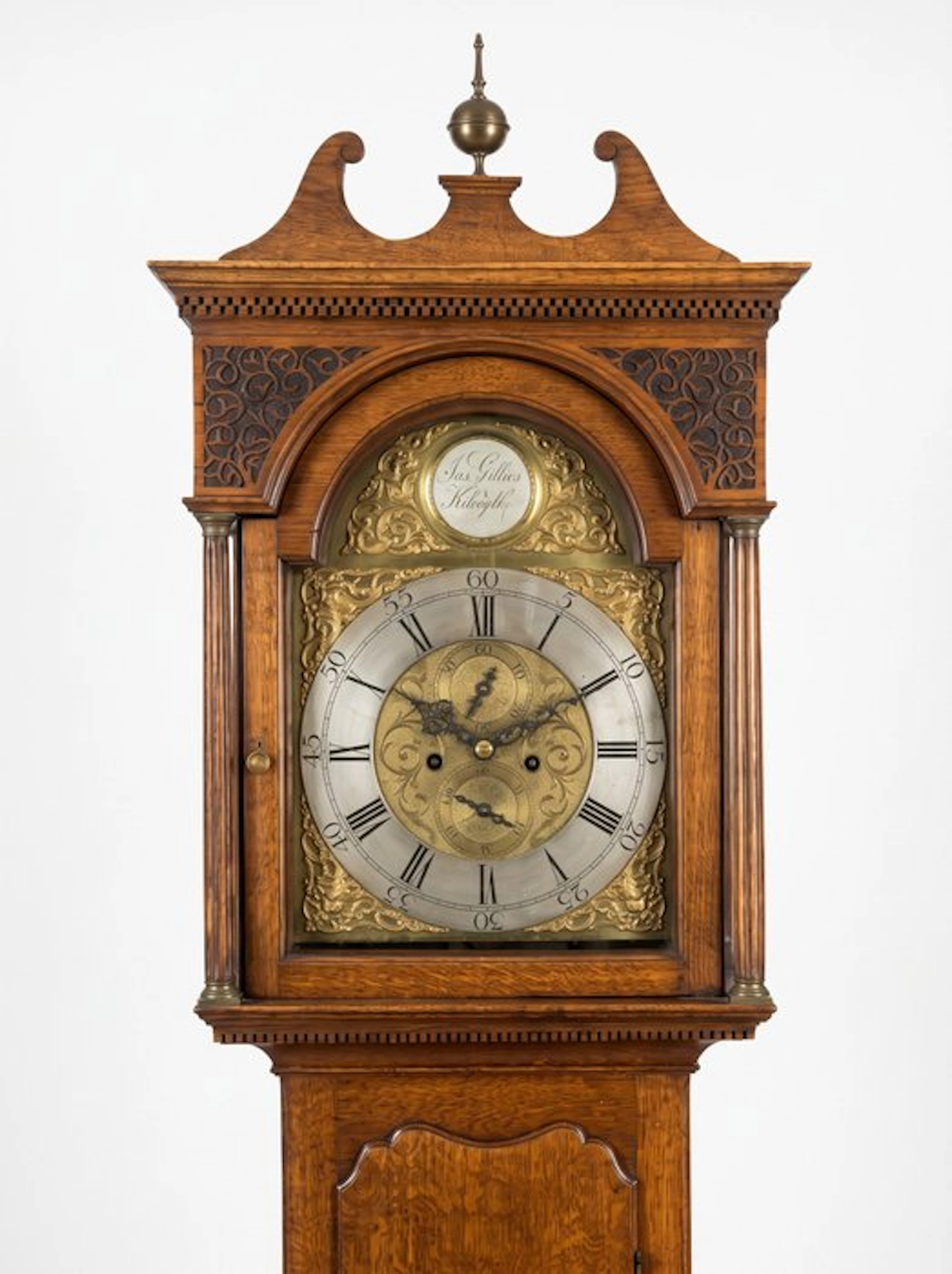 Longcase clock - Antique Wood, Brass, Bronze - 1780–1820 - Sa. Gillies, Kilsyth