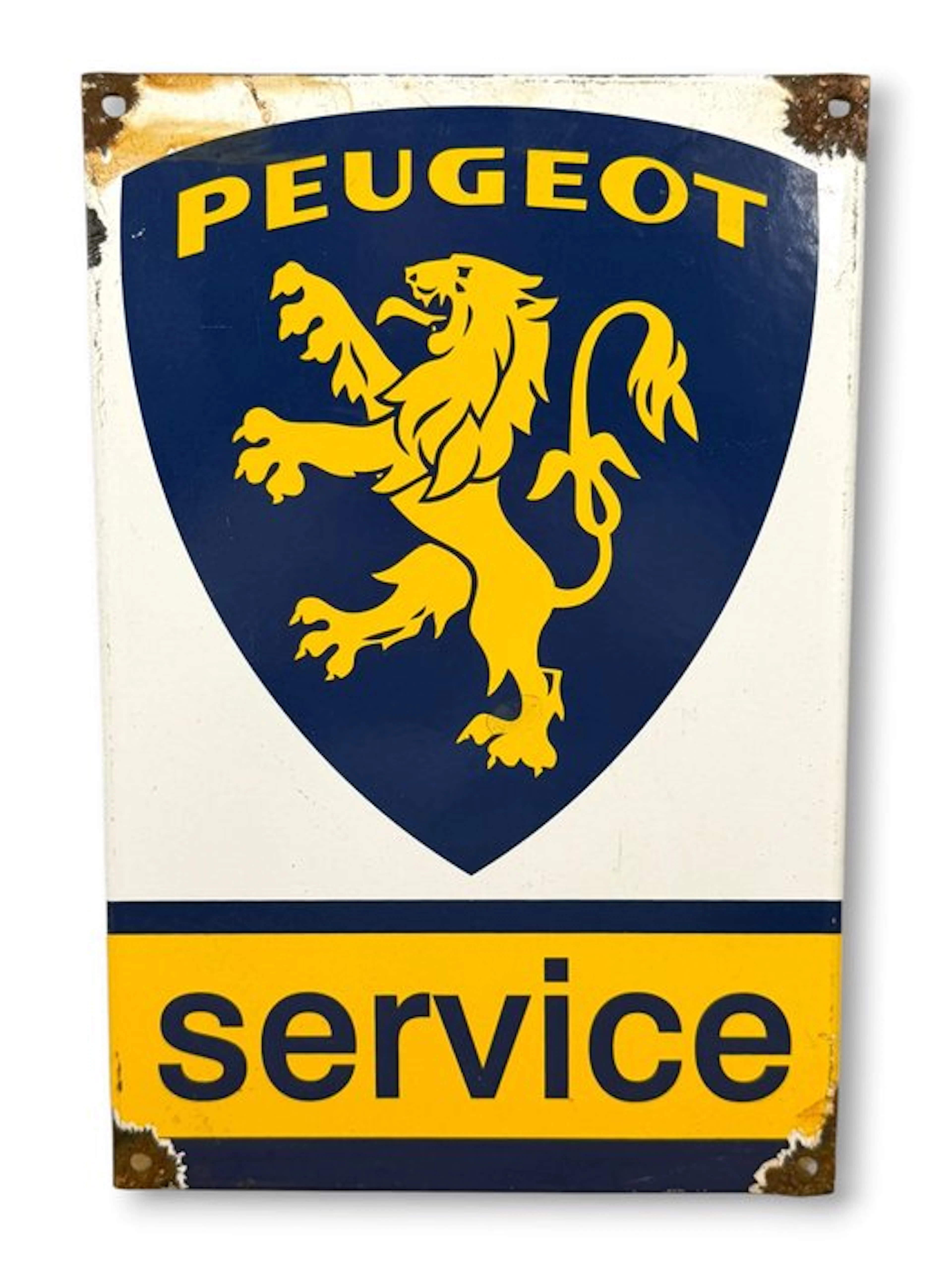 Peugeot Service - Enamel plate - Enamel