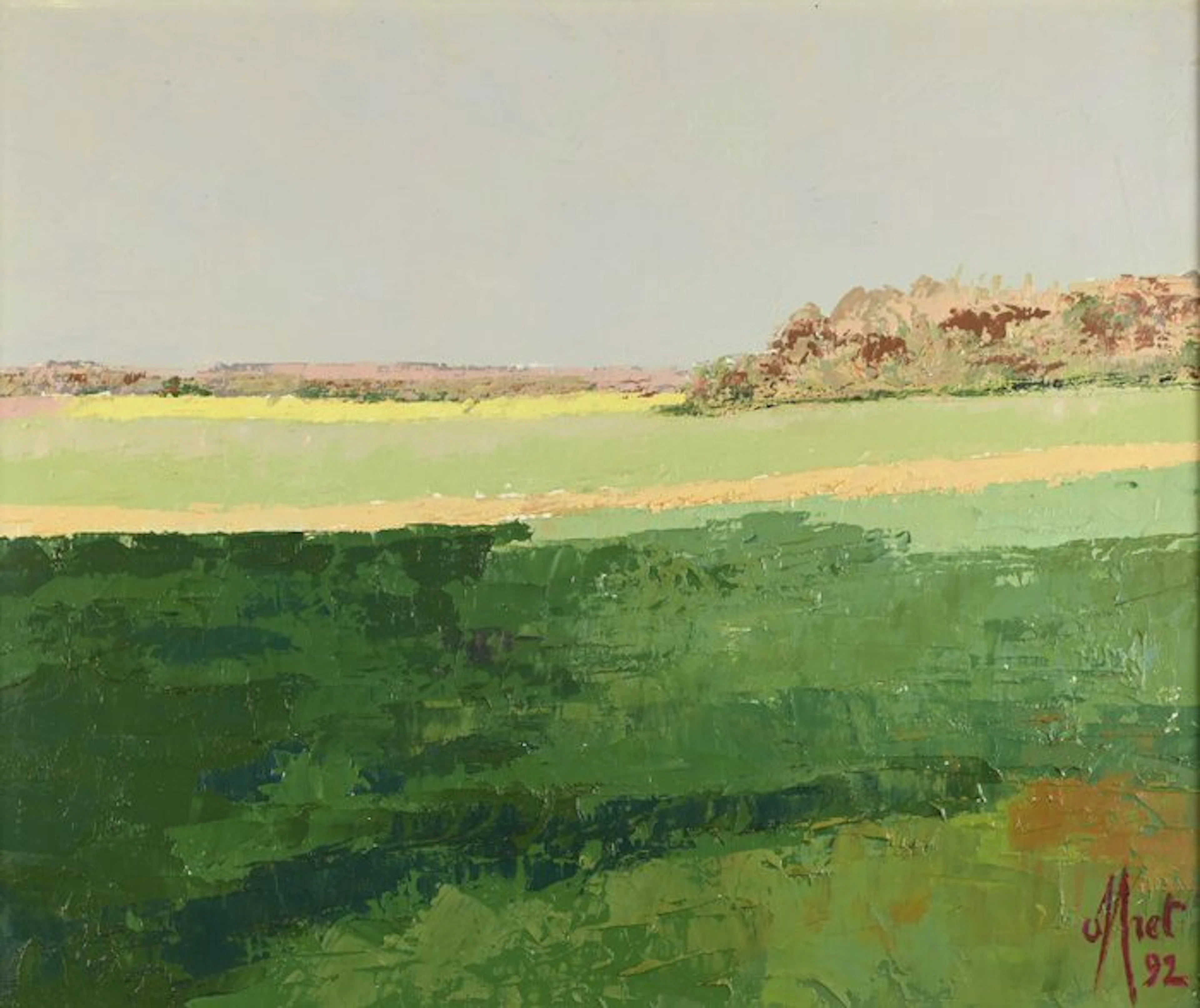 Yves Offret (1946-2004) - Colza dans le soleil
