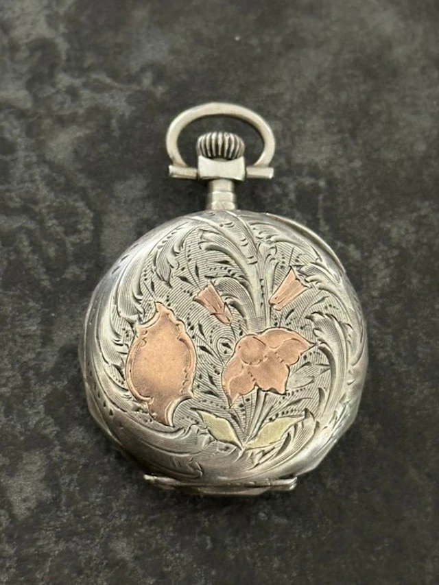 Anonyme - montre de col - Boîtier en argent - 1850-1900