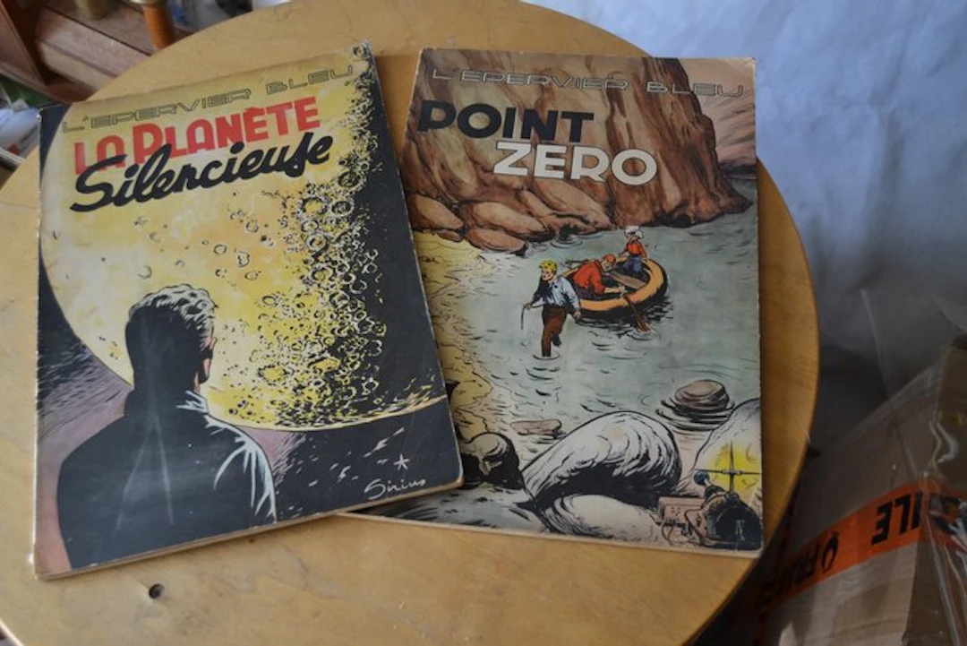 L'Epervier bleu T7 + T8 - 2x B - 2 Album - First edition - 1954