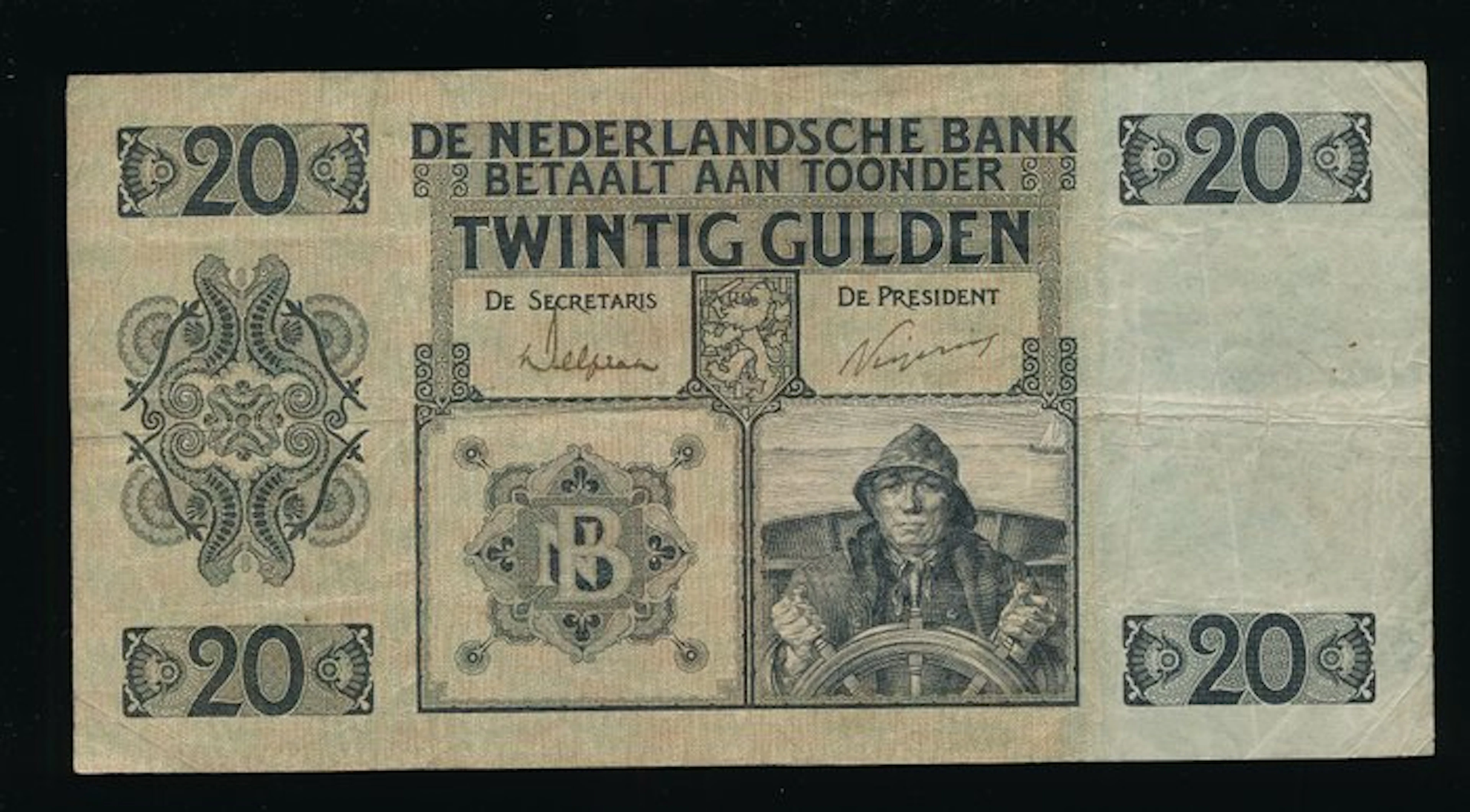 Netherlands. - 20 Gulden 1926 - Stuurman - Pick 44 (No reserve price)