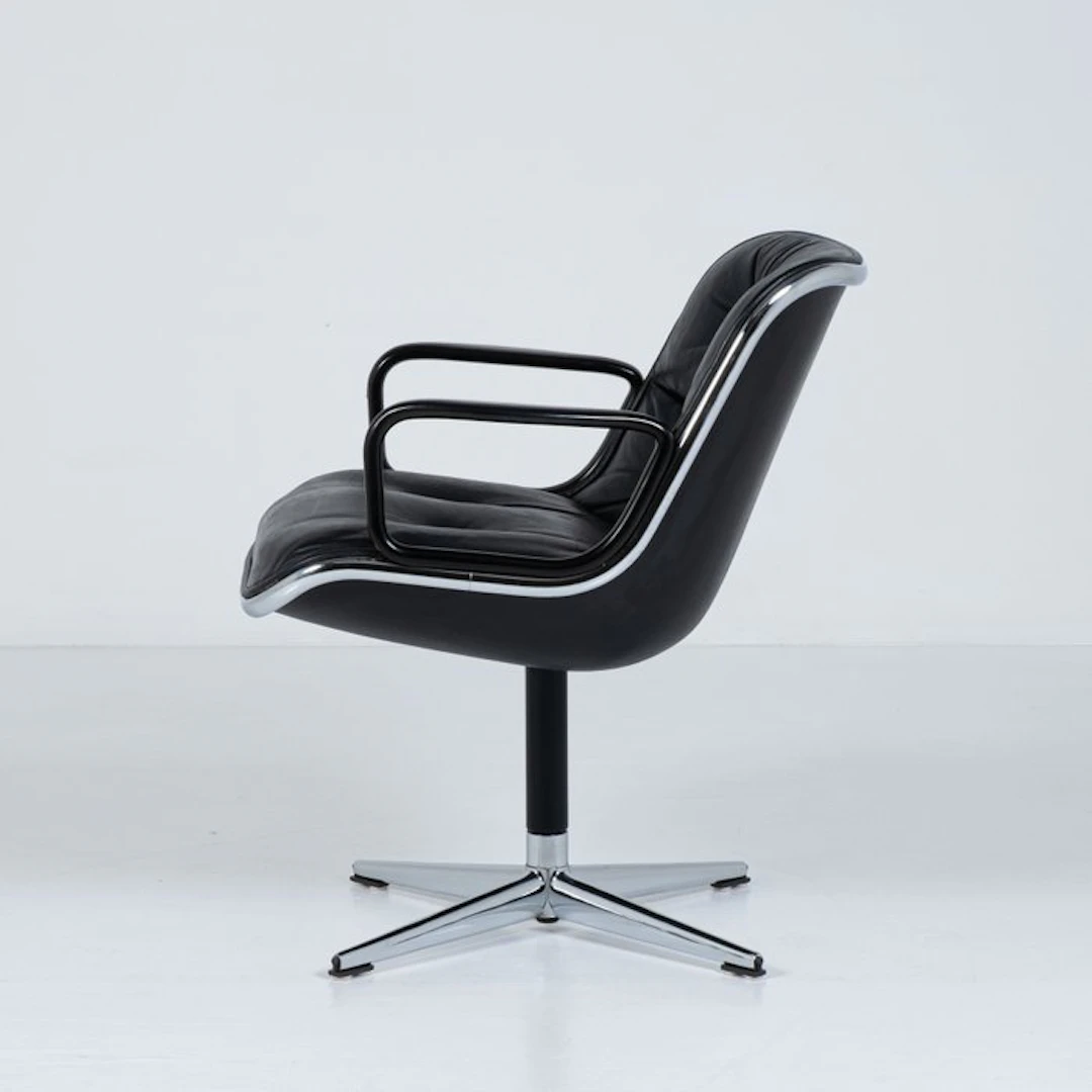 Knoll - Charles Pollock - Office chair - Executive - Steel, Leather