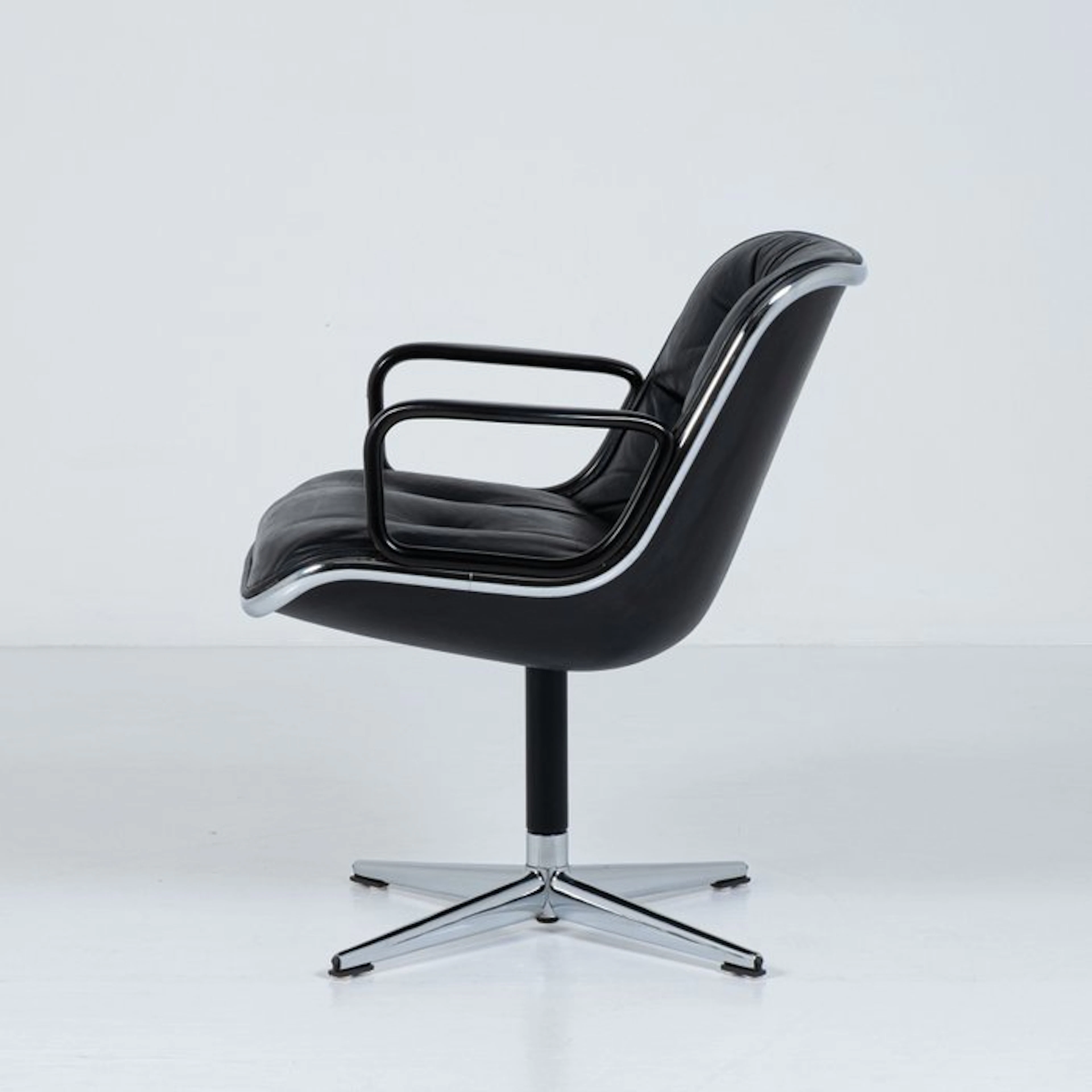 Knoll - Charles Pollock - Office chair - Executive - Steel, Leather
