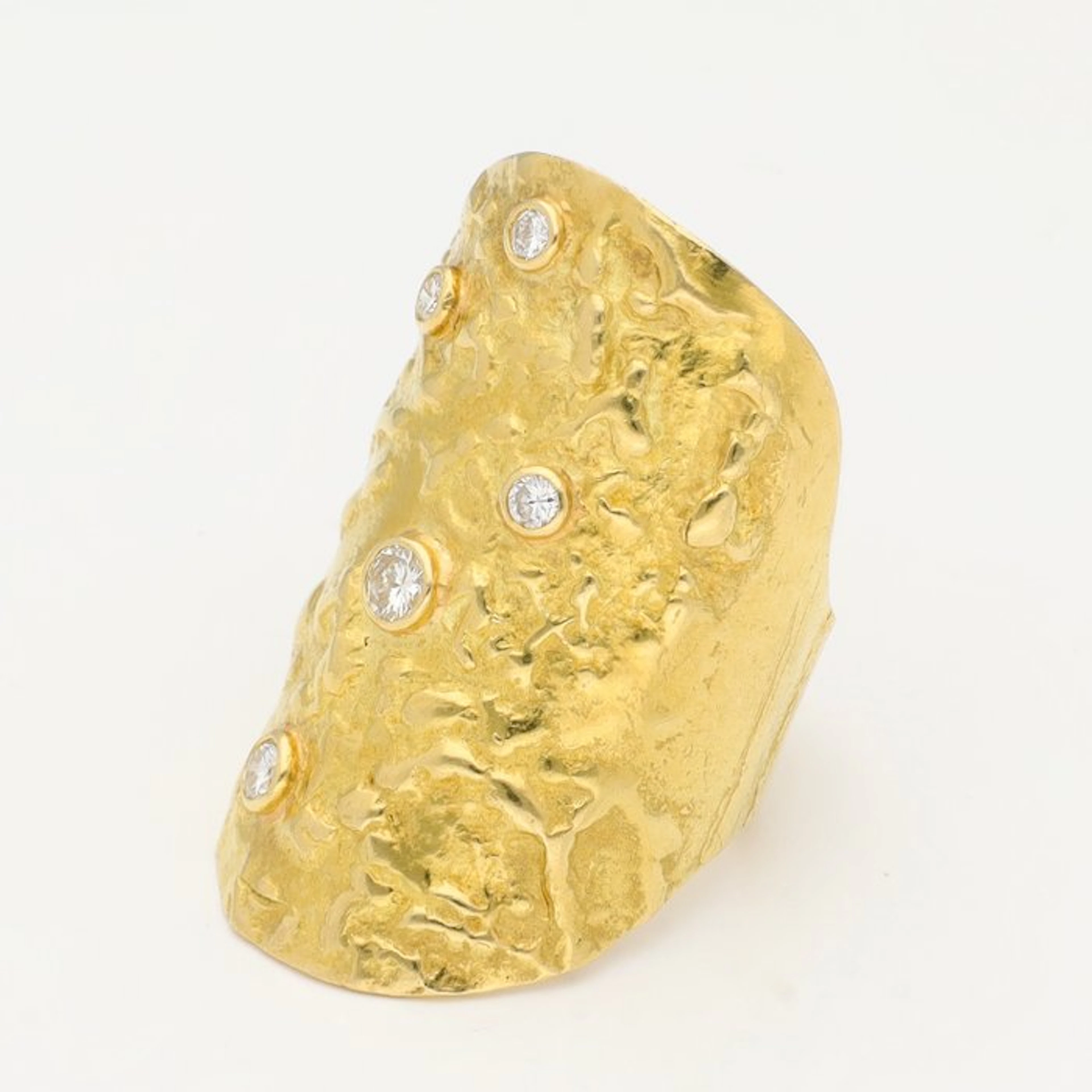 Ring - 18 kt. Yellow gold Diamond (Natural)