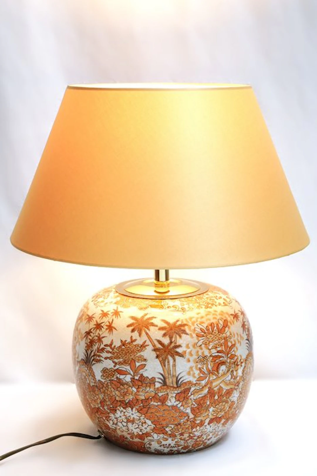 Lamp - Porcelain, Brass, hand-painted - made in Germany