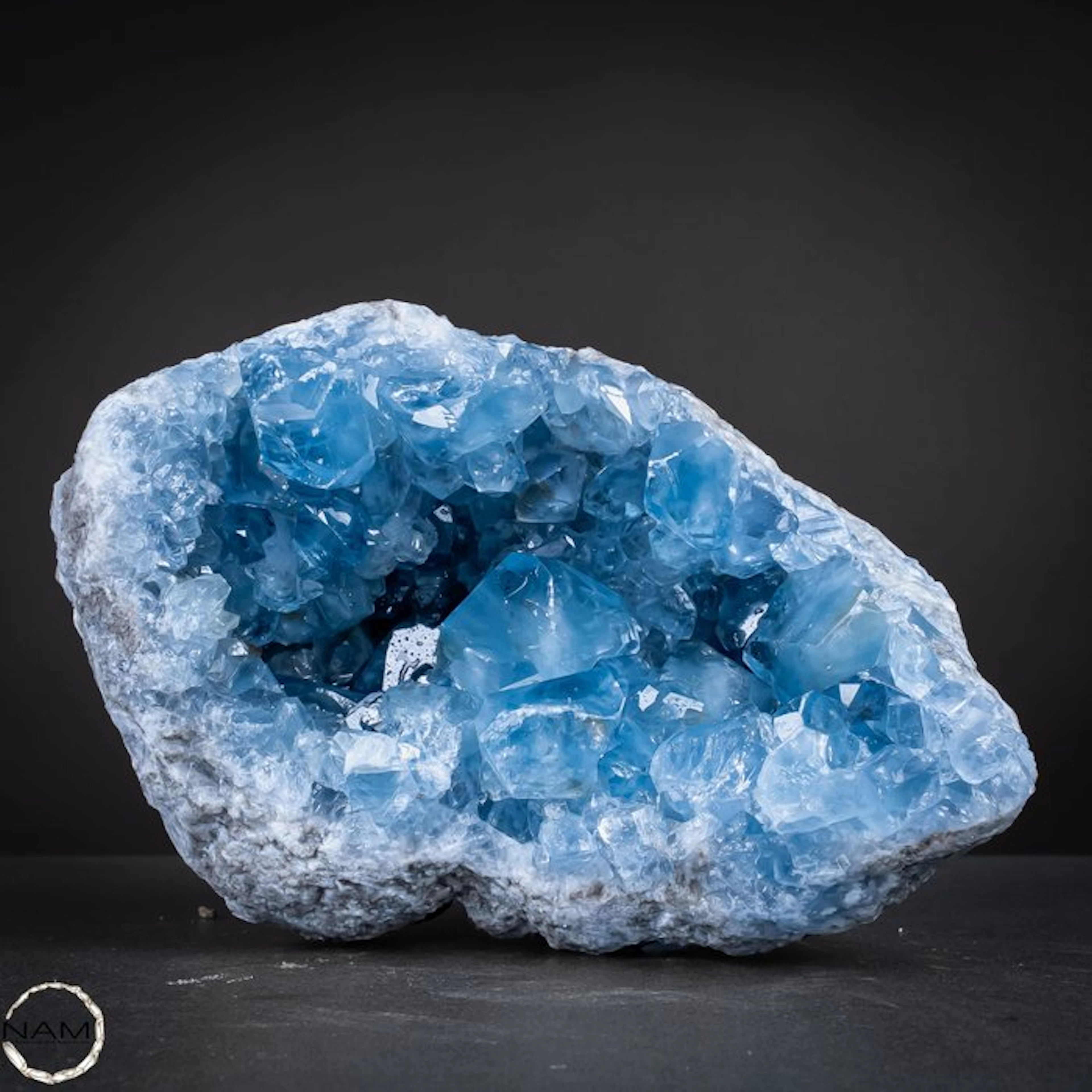 Natural Celestite druse – Sky-blue treasure from the earth.- 4804.15 g