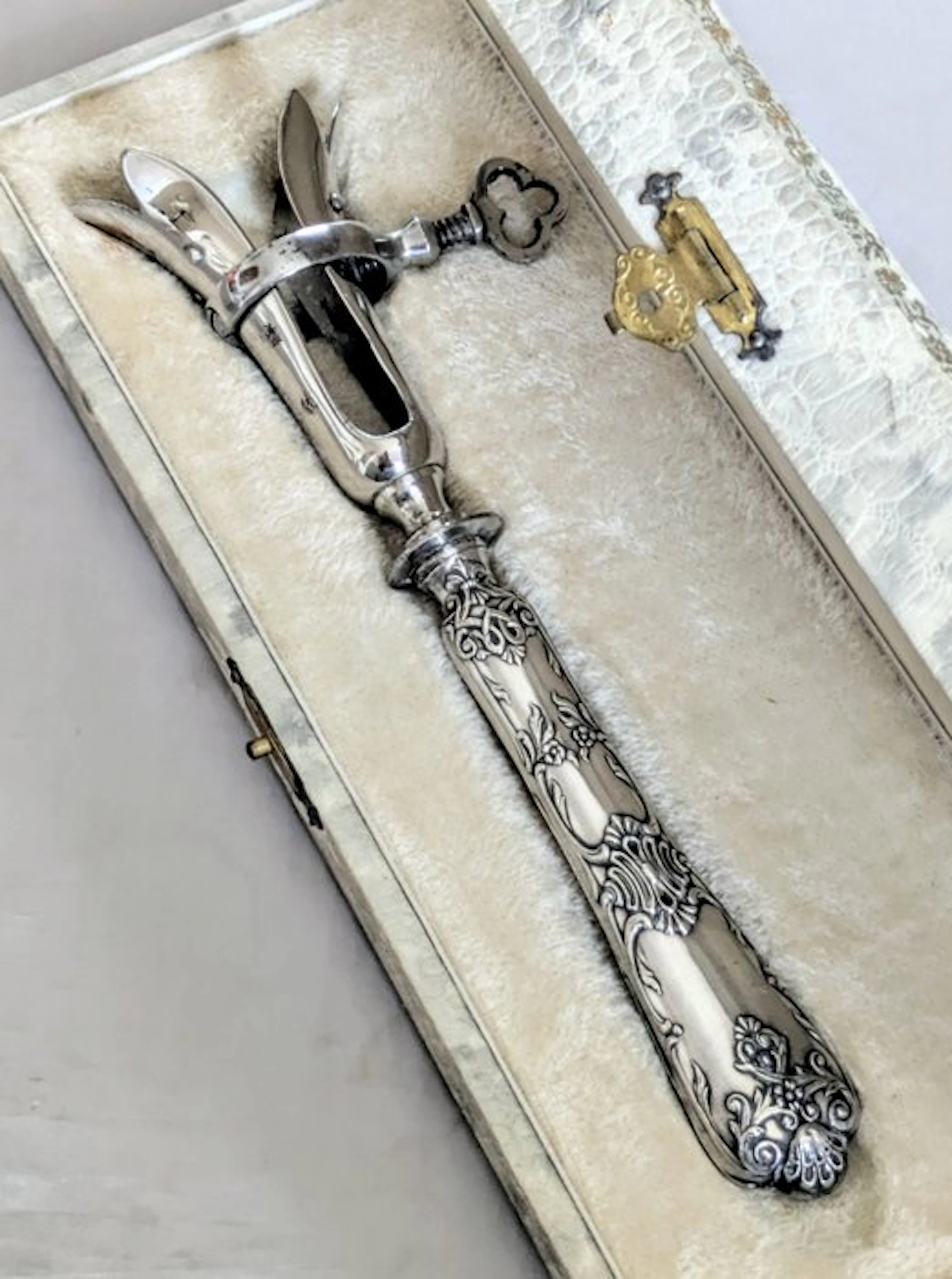 Tongs - .950 silver - 1900-1920 - No reserve price