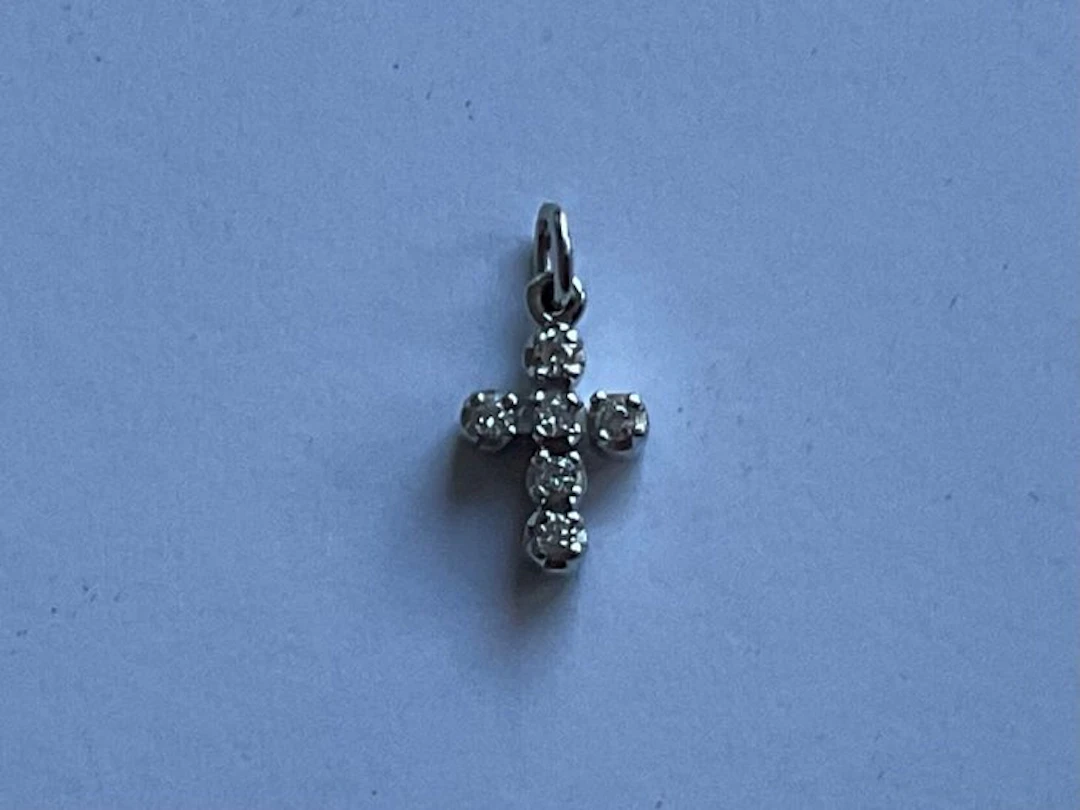 No reserve price - Pendant - 18 kt. White gold - 0.15ct. tw. Diamond (Natural)
