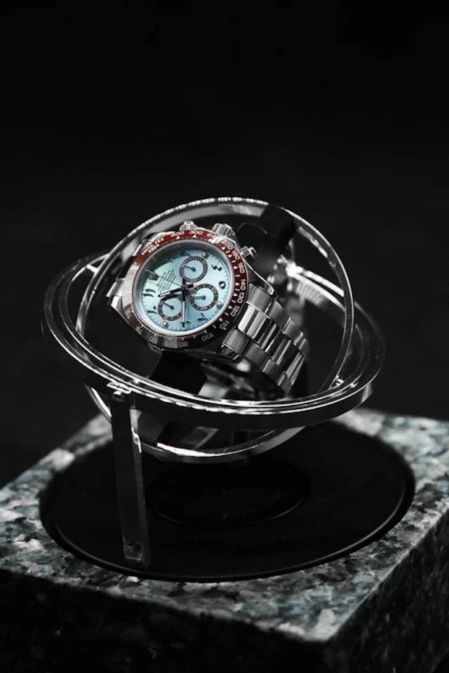 The Voyager I by Elbrus Horology - Granite Watch Winder...