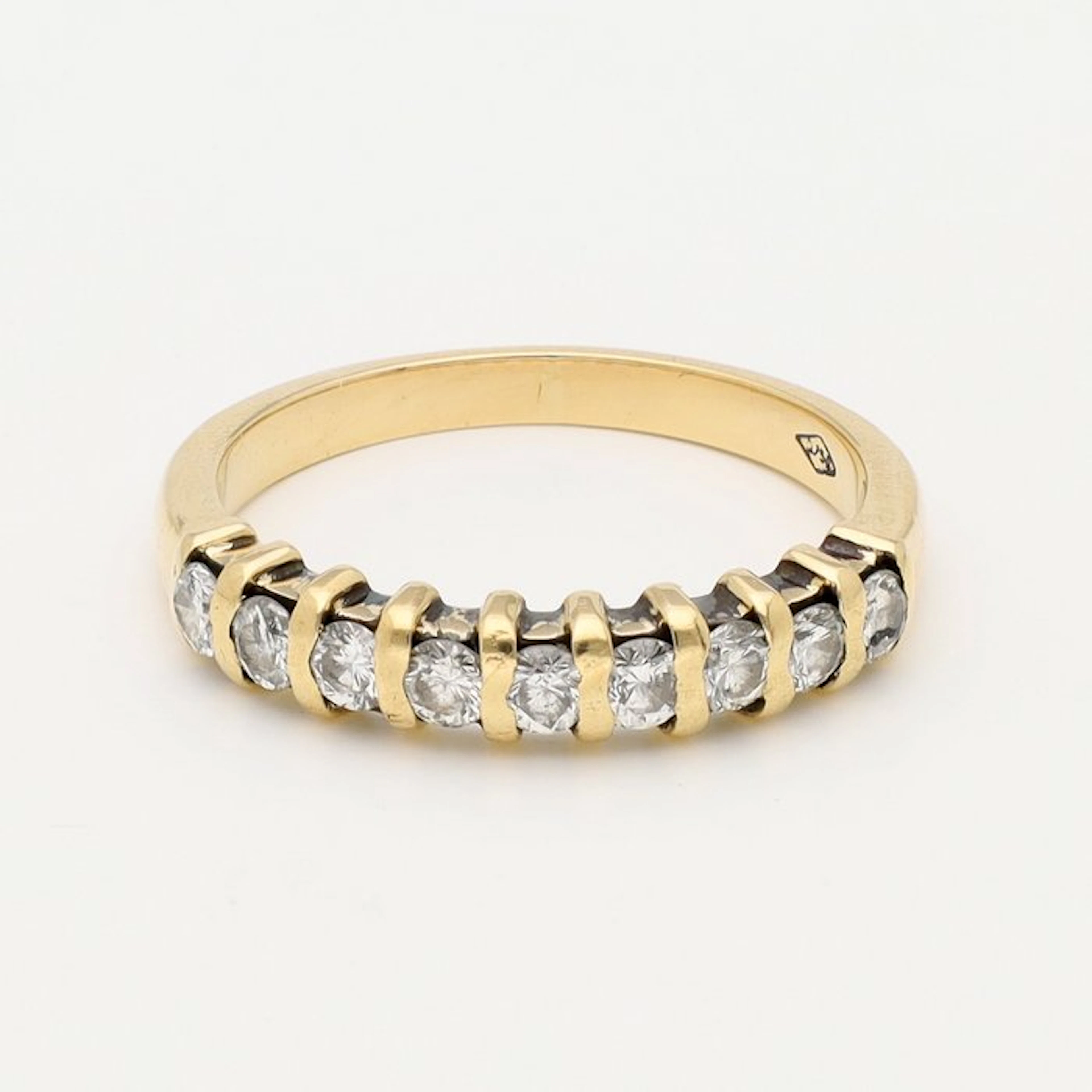 Ring - 18 kt. Yellow gold Diamond (Natural)
