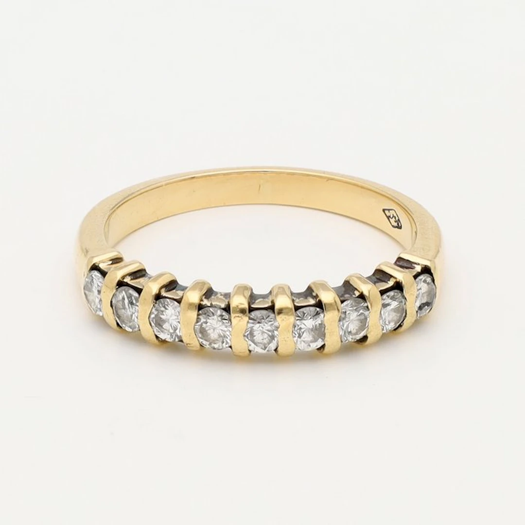 Ring - 18 kt. Yellow gold Diamond (Natural)