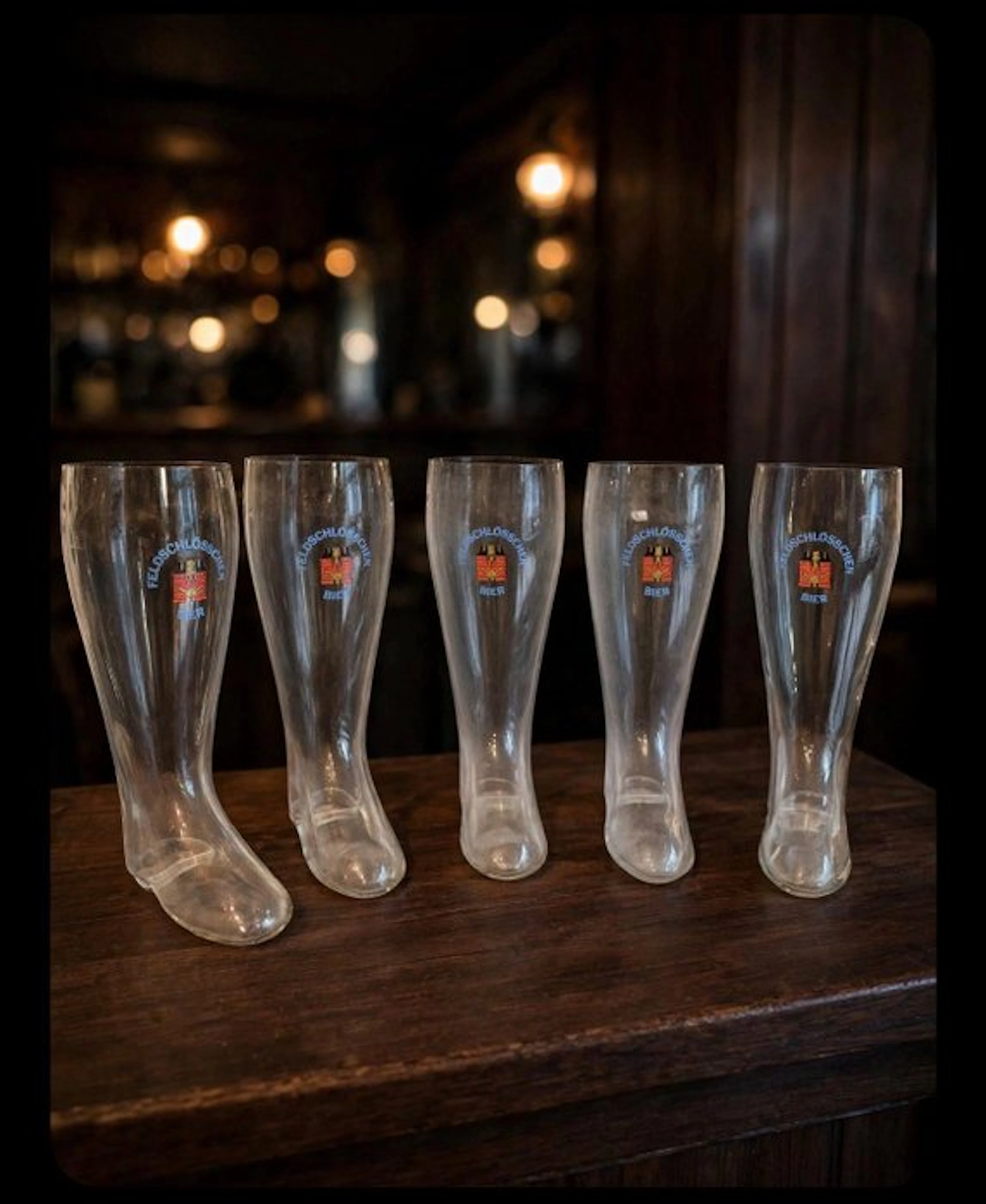 Beer mug (5) - Glass - Feldschlösschen boots