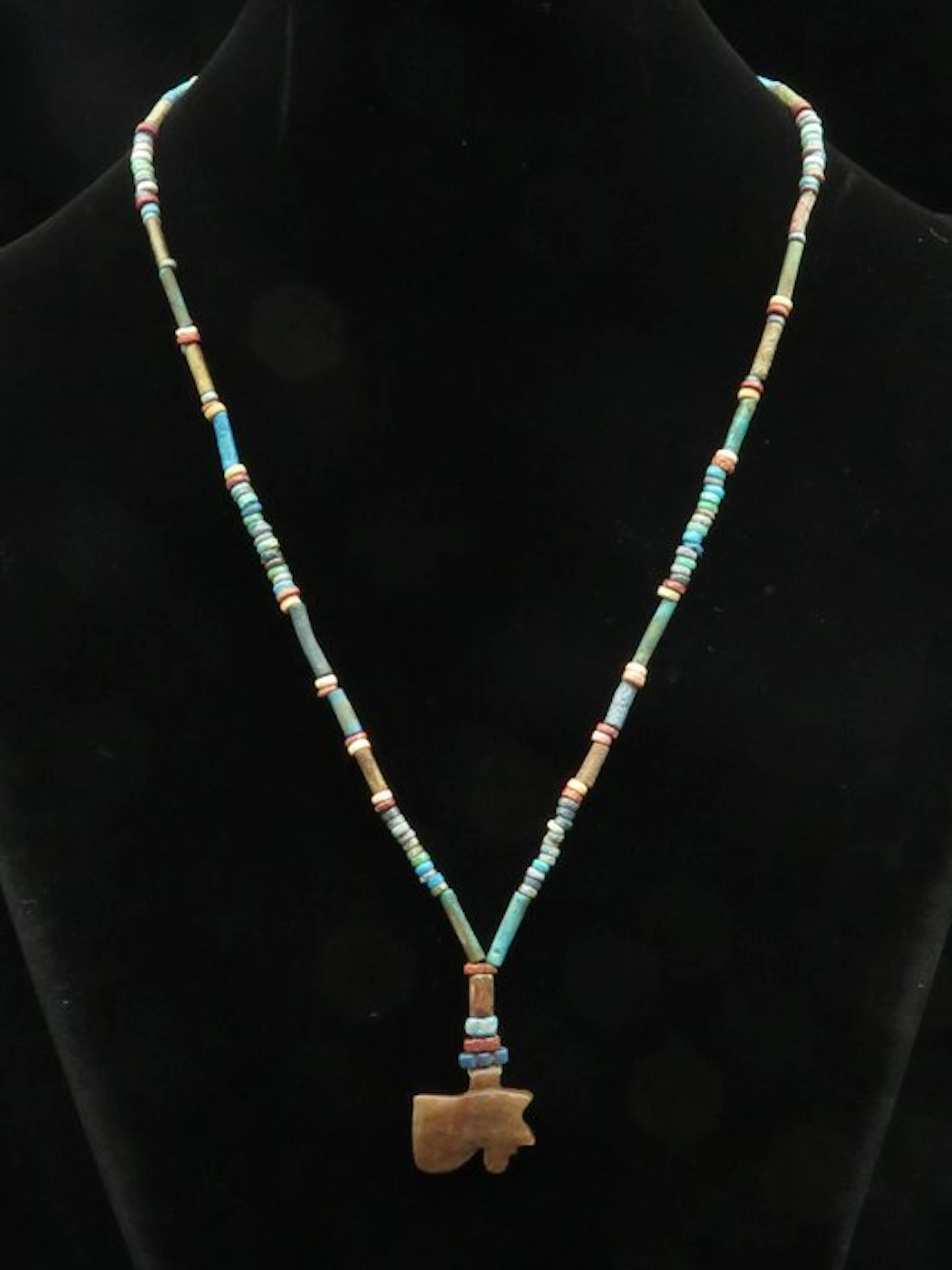 Ancient Egyptian Necklace made of Faience Mummy beads...