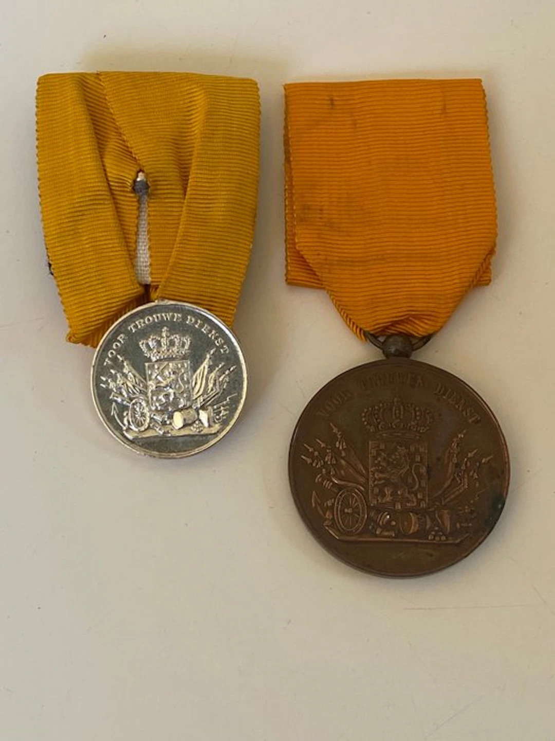 Netherlands - Military medal - 2x Dutch Medal for Long Service