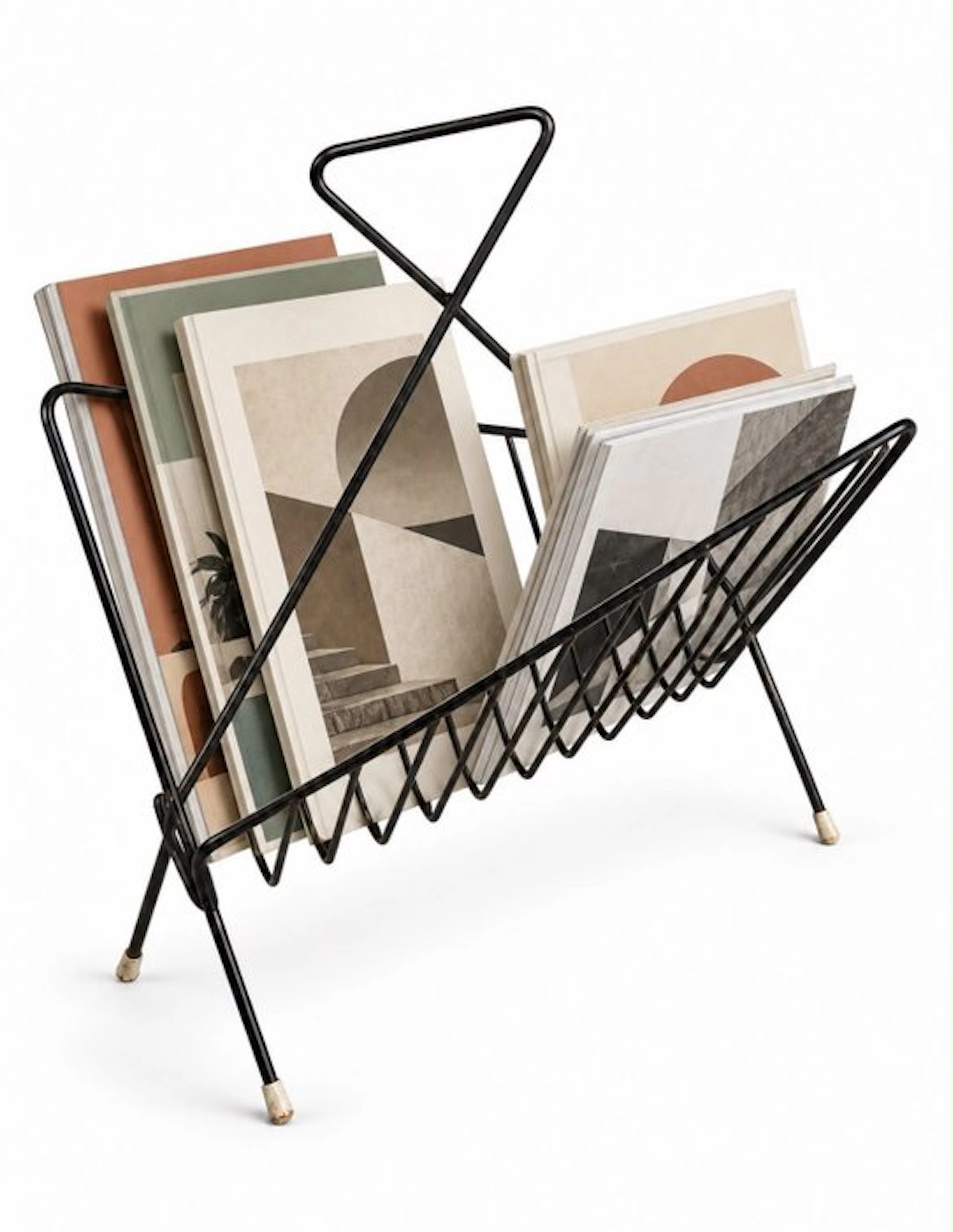 Magazine rack - Metal - Belgium - Vintage magazine rack (No reserve price)