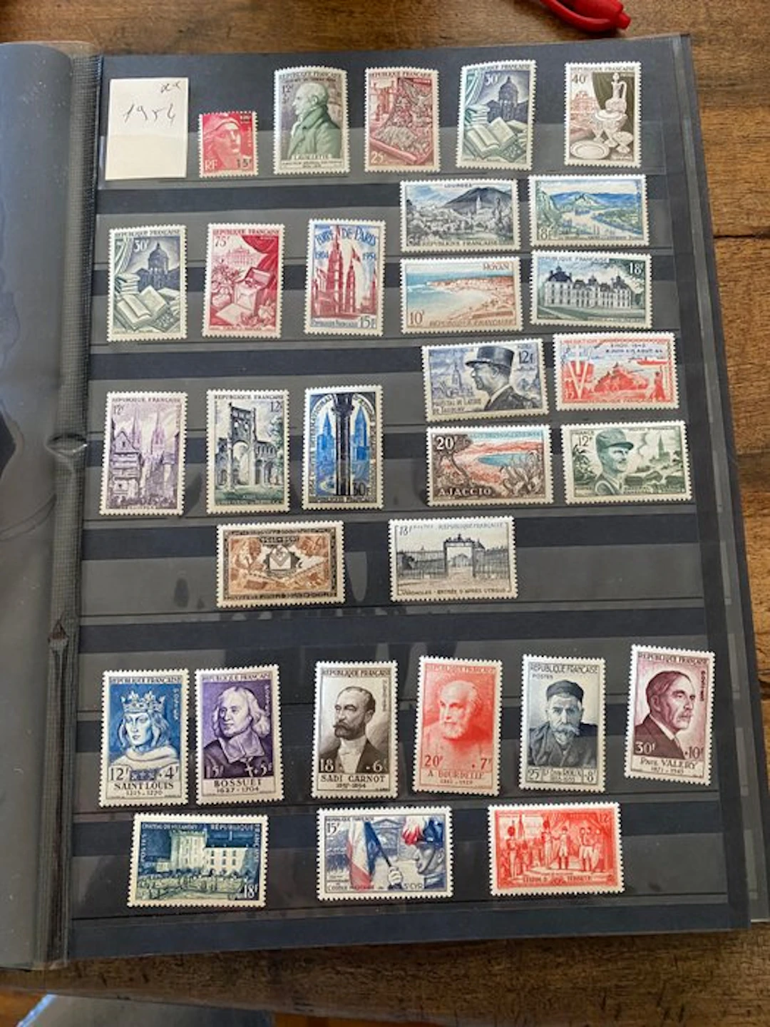 France 1954/1961 - New French stamps** eight full years...